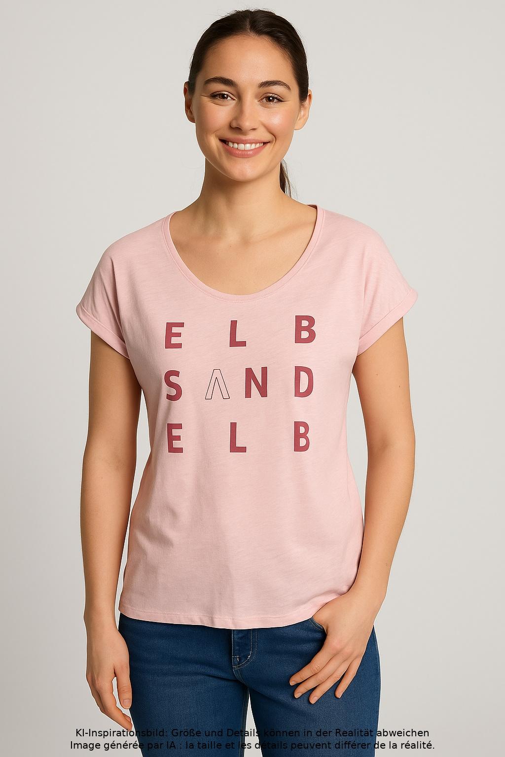 

Elbsand Damen T-Shirt, pink, Gr. 36