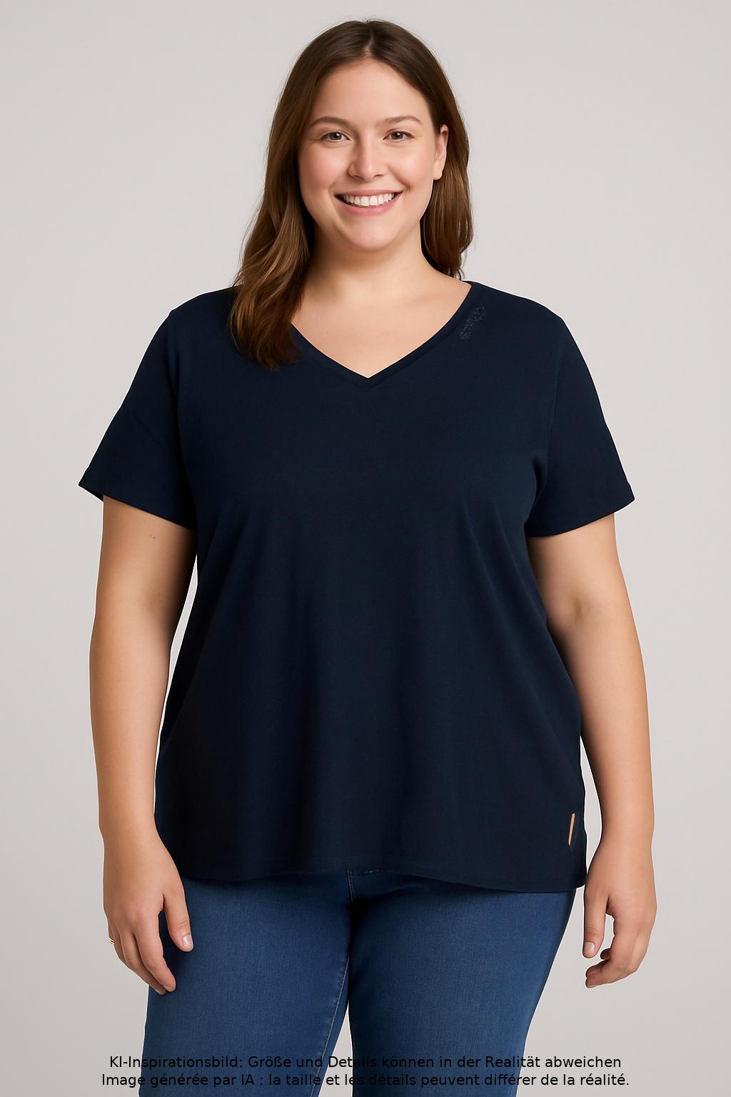 

Elbsand Damen T-Shirt, marineblau, Gr. 46