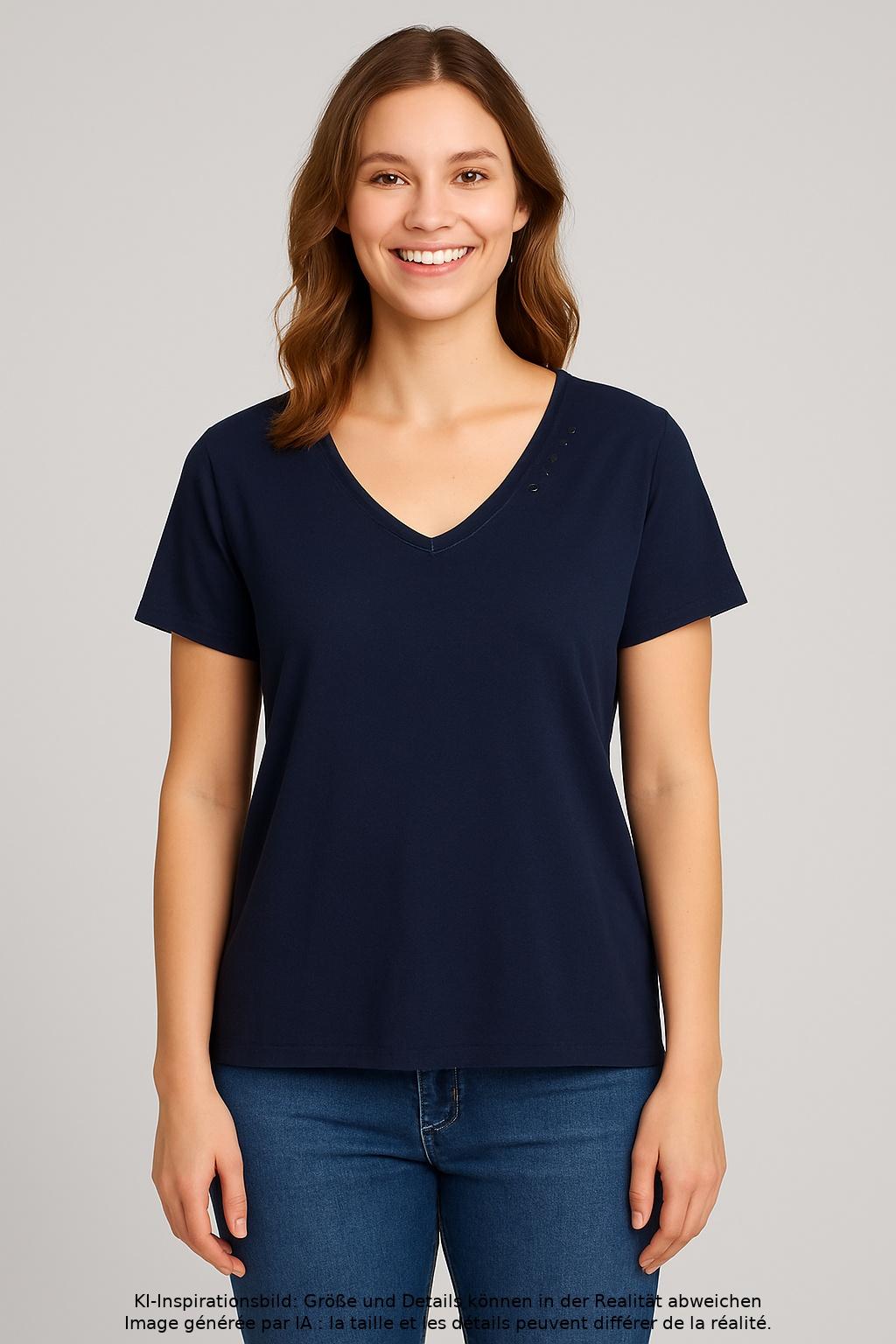 

Elbsand Damen T-Shirt, marineblau, Gr. 44