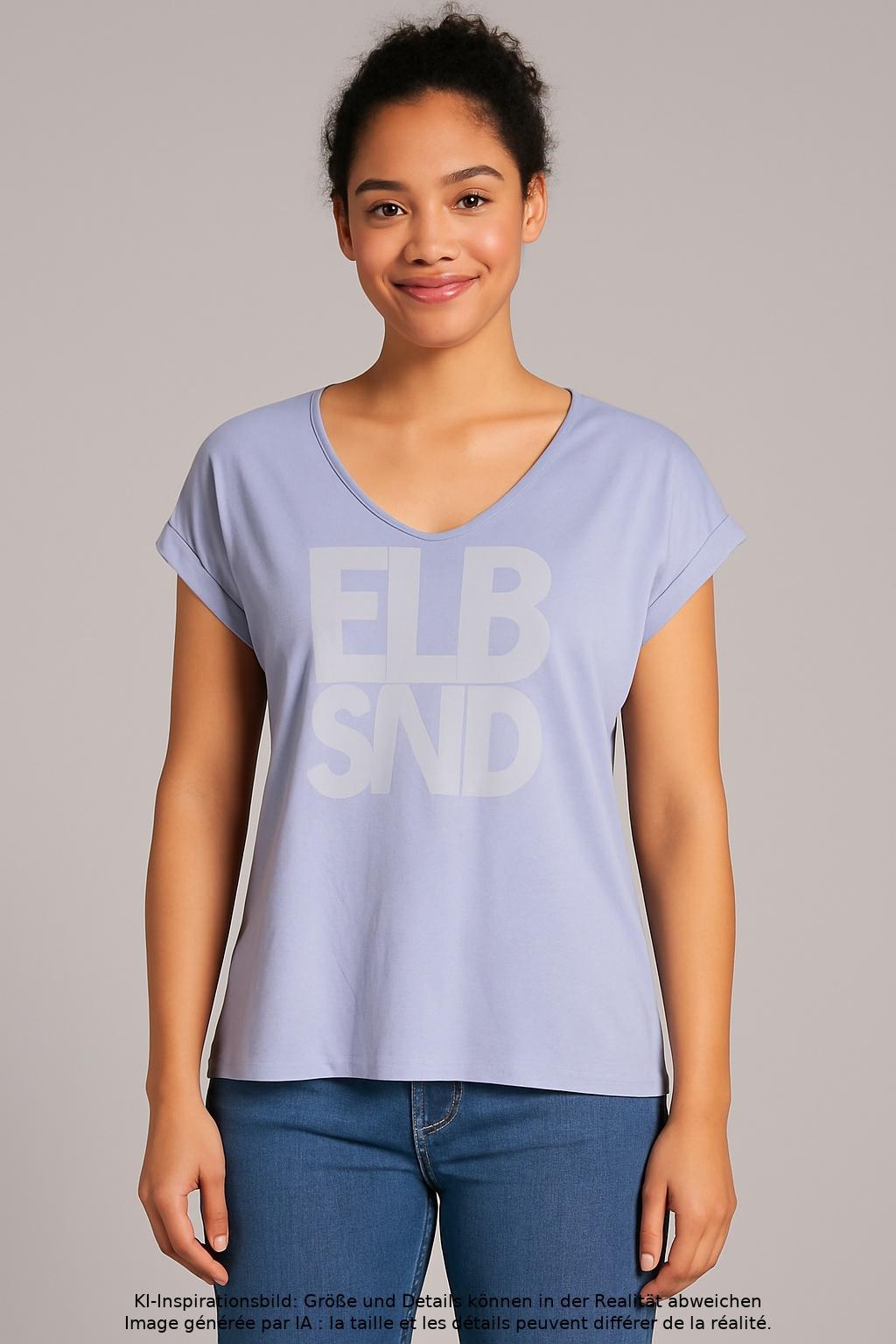 

Elbsand Damen T-Shirt, hellblau, Gr. 42