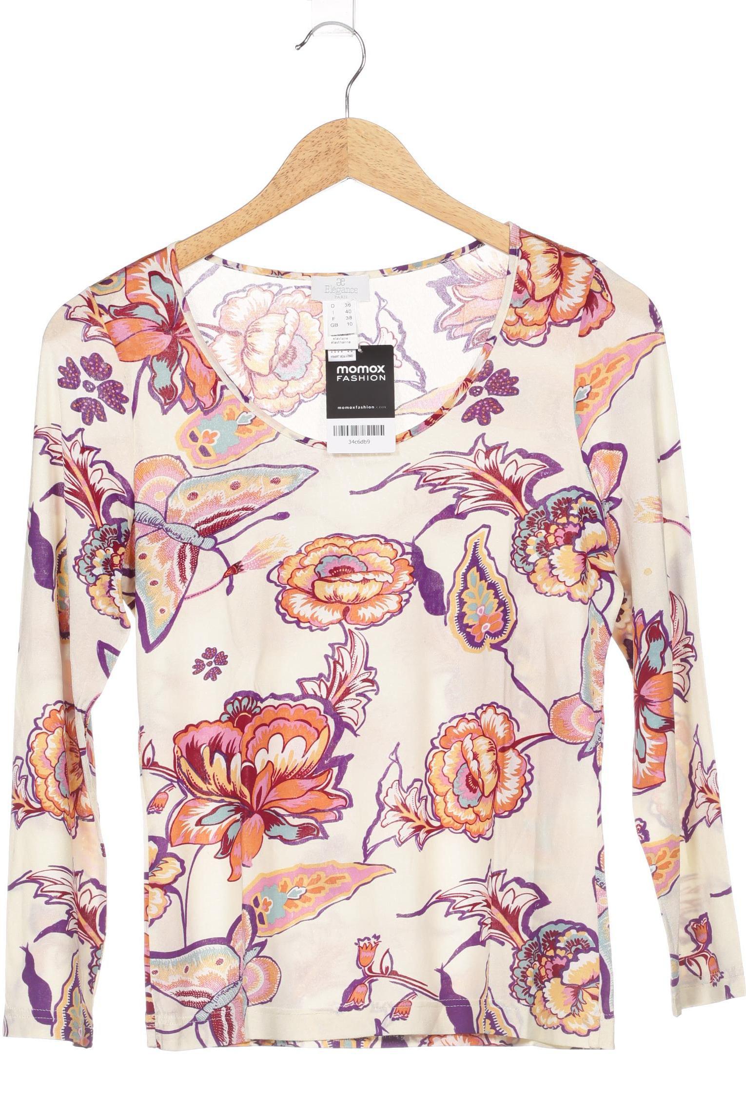 

Elegance Paris Damen Langarmshirt, beige, Gr. 36