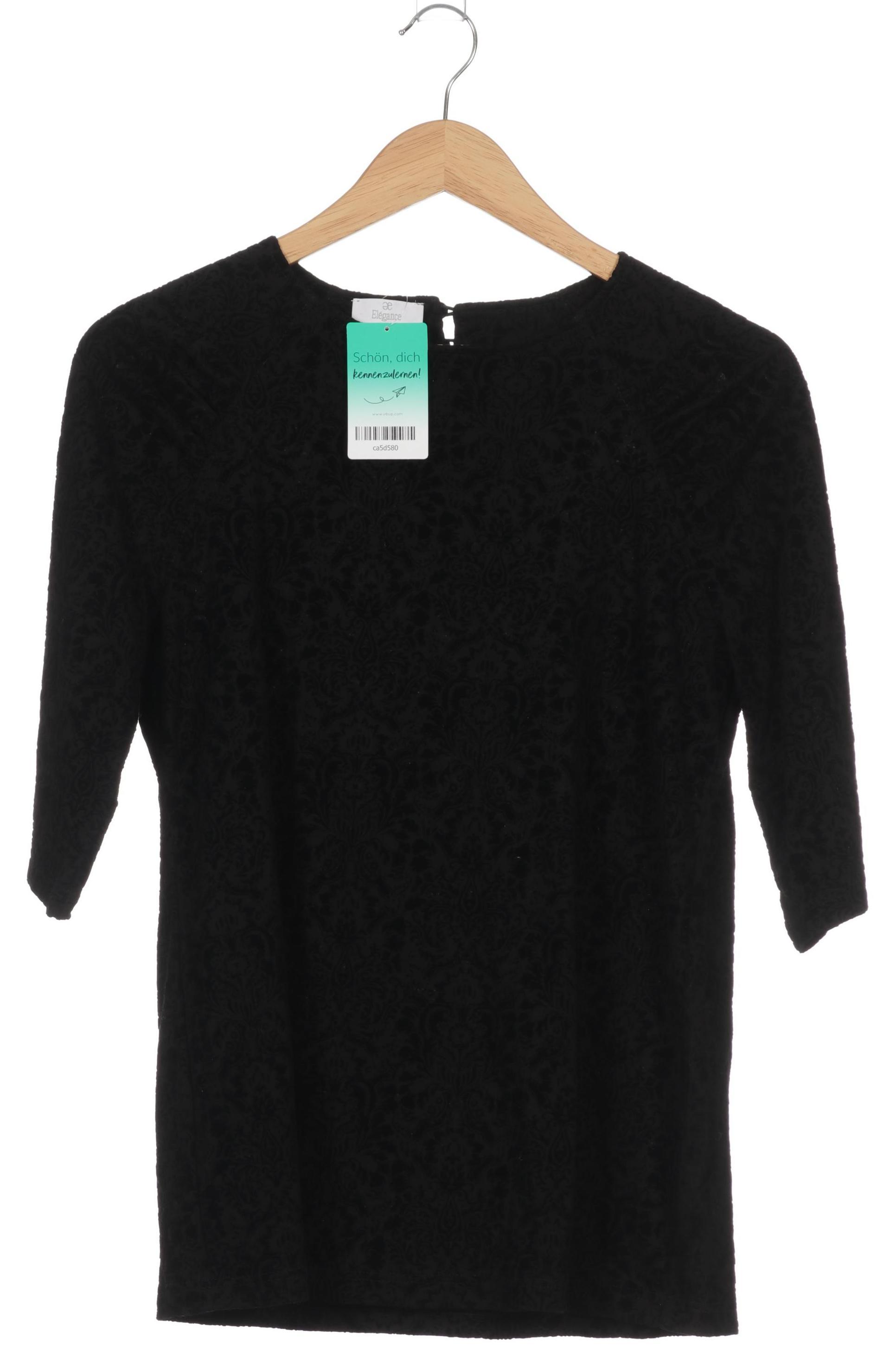 

Elegance Paris Damen Langarmshirt, schwarz, Gr. 40