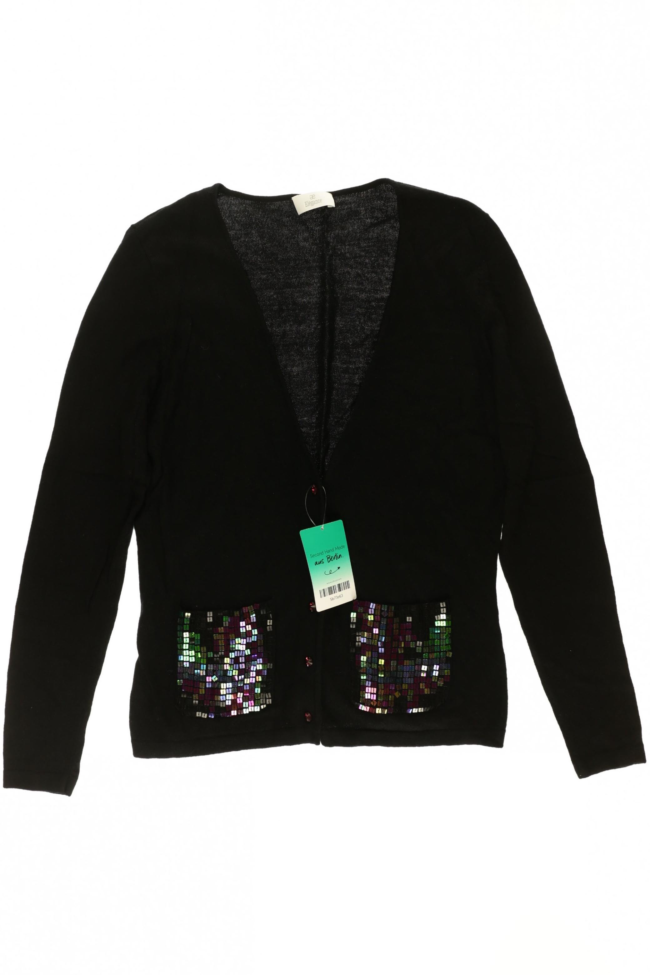 

Elegance Paris Damen Strickjacke, schwarz, Gr. 38