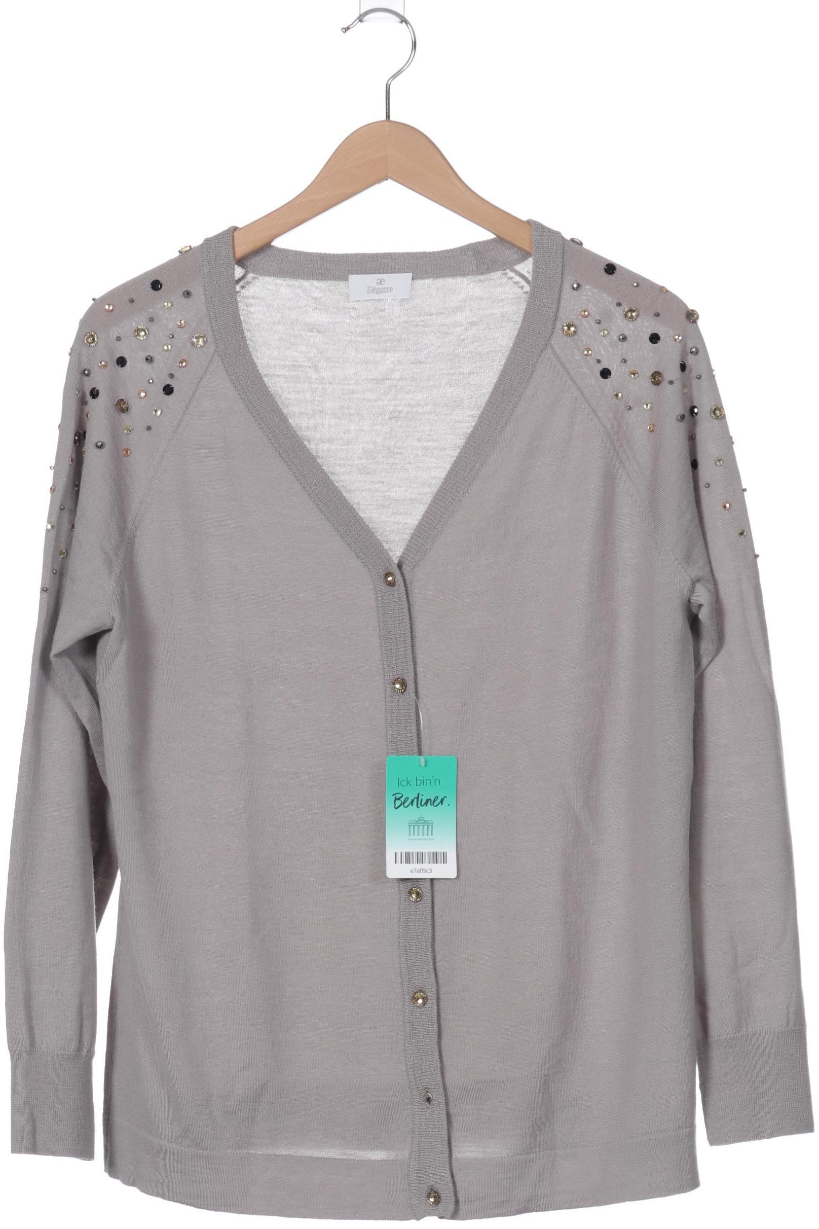 

Elegance Paris Damen Strickjacke, grau, Gr. 42