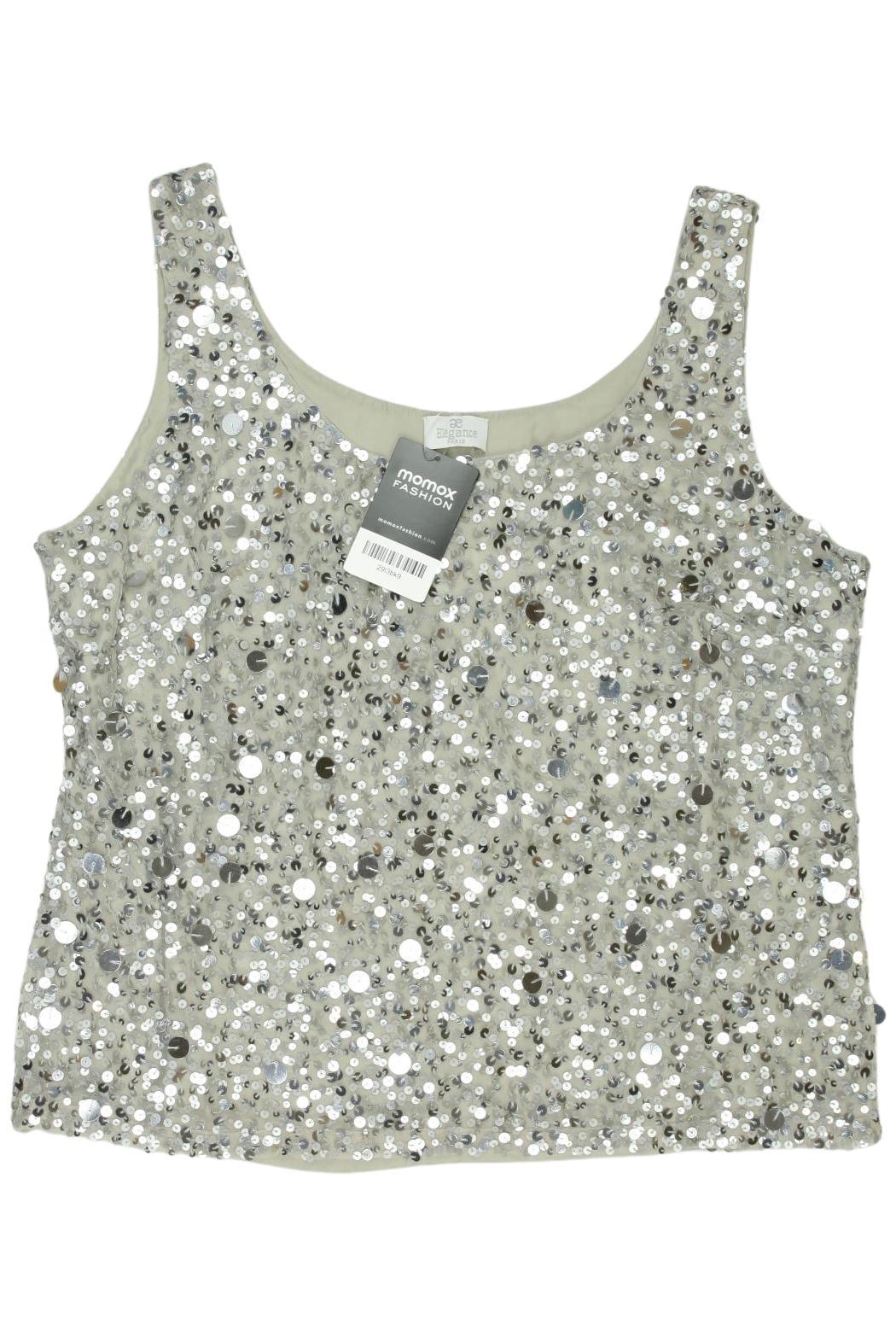 

Elegance Paris Damen Top, silber, Gr. 44