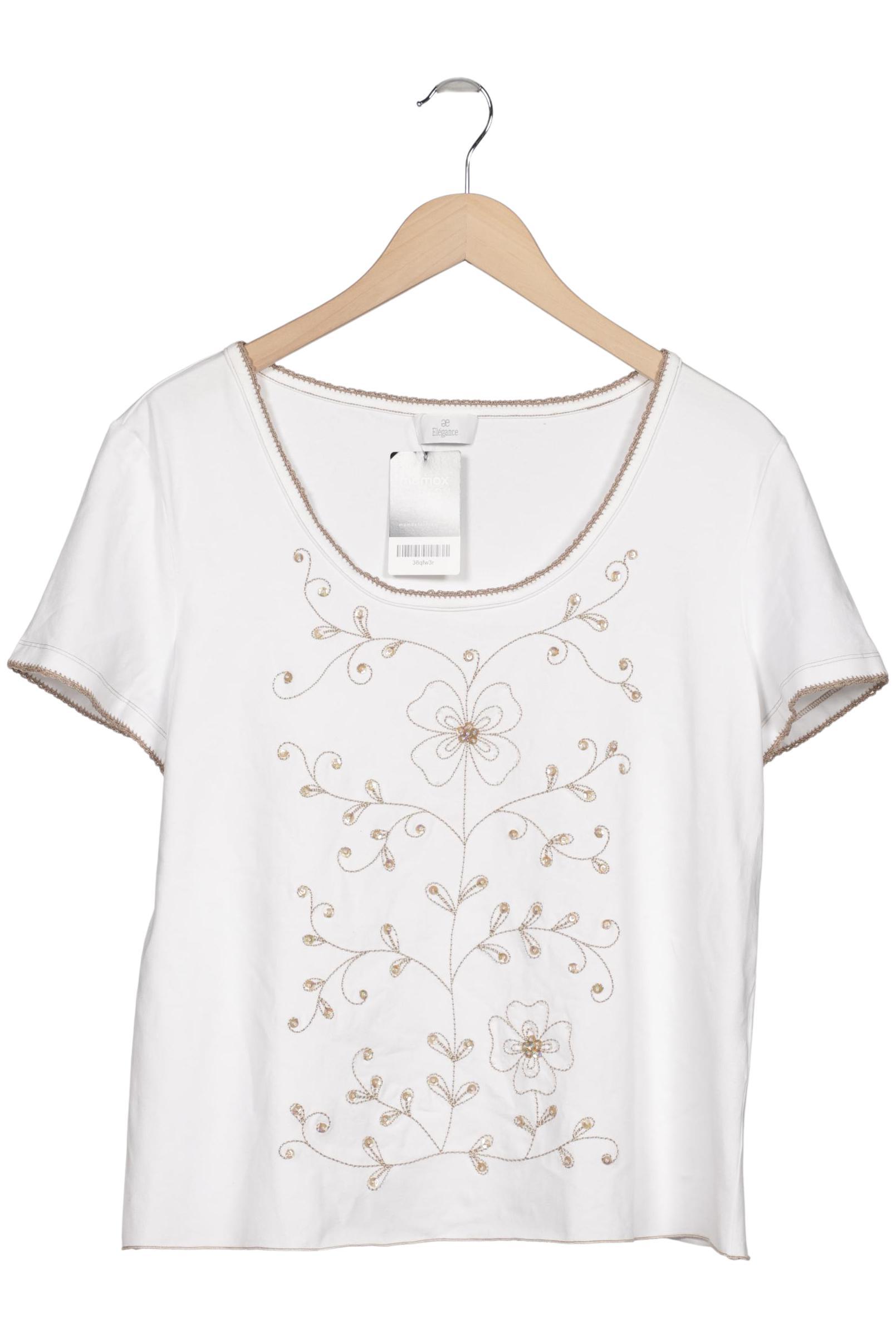 

Elegance Paris Damen T-Shirt, weiß, Gr. 48