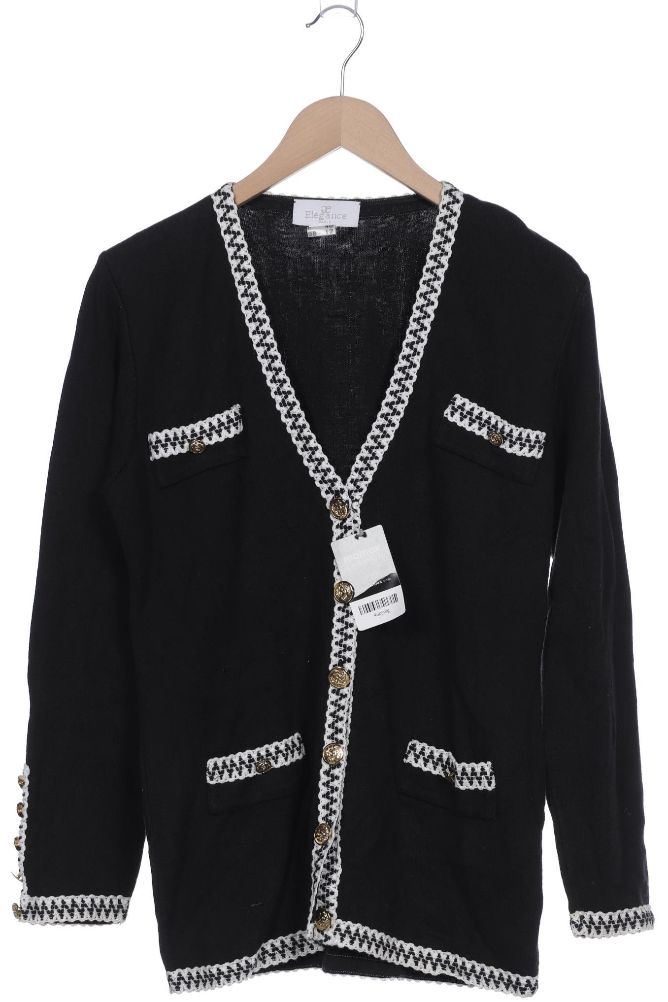 

Elegance Paris Damen Strickjacke, schwarz, Gr. 38