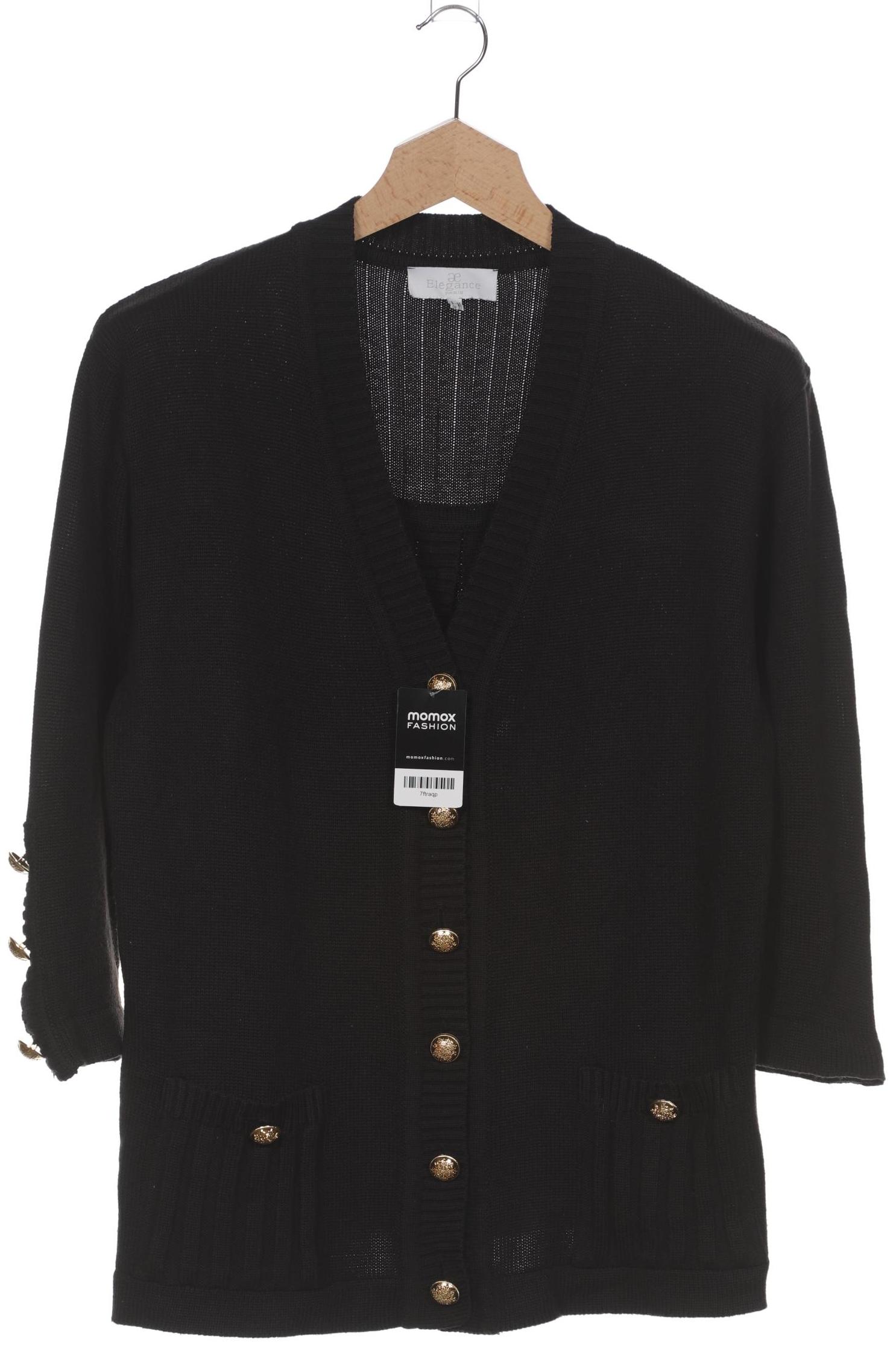 

Elegance Paris Damen Strickjacke, schwarz, Gr. 48