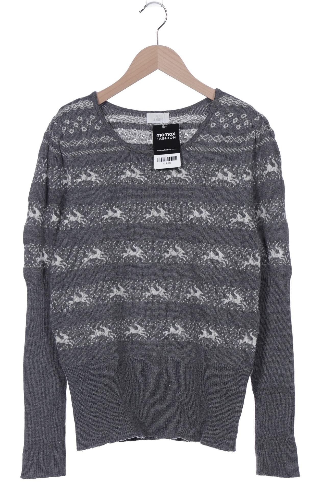 

Elegance Paris Damen Pullover, grau, Gr. 38