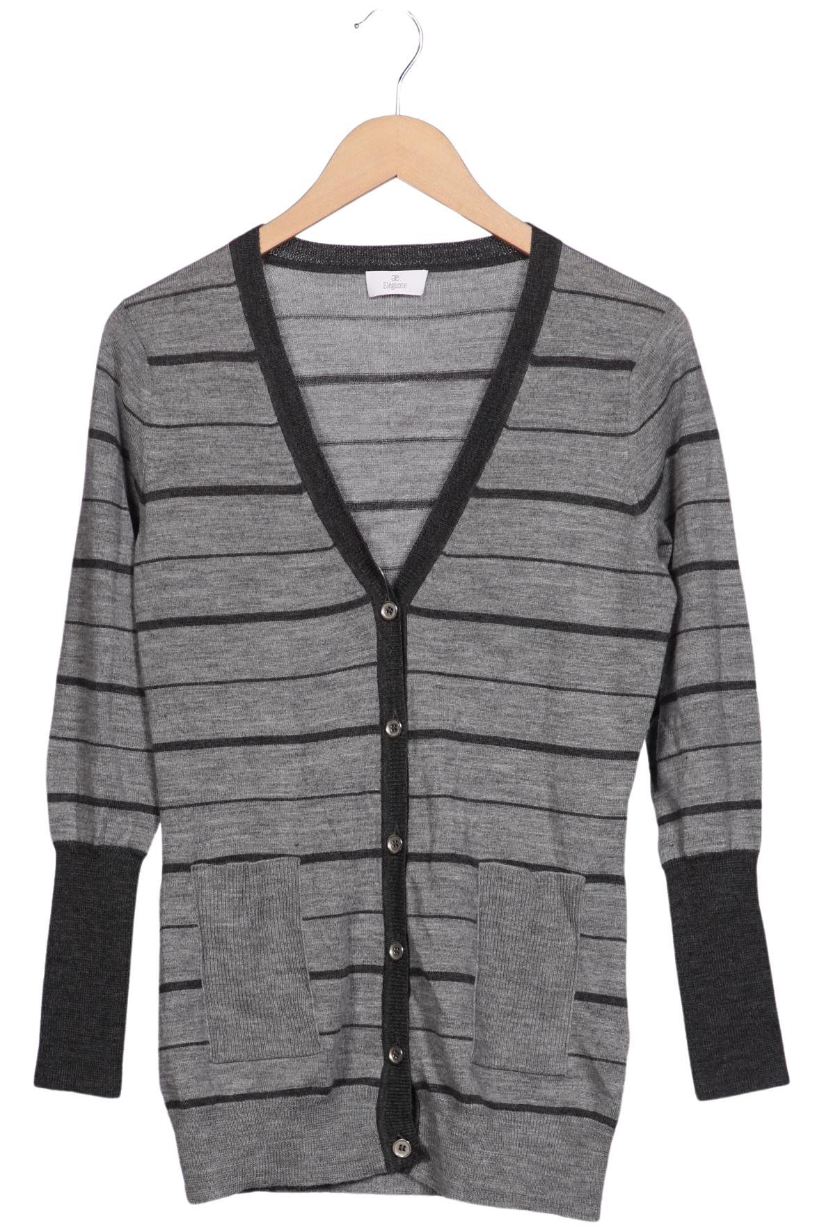 

Elegance Paris Damen Strickjacke, grau, Gr. 34