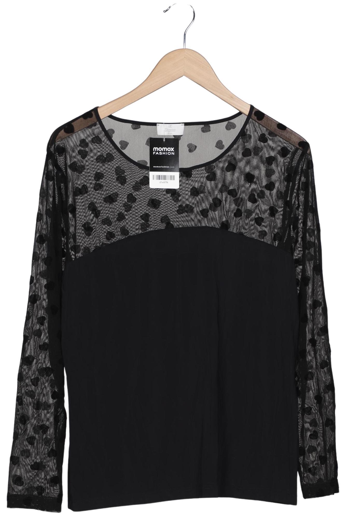 

Elegance Paris Damen Langarmshirt, schwarz, Gr. 42