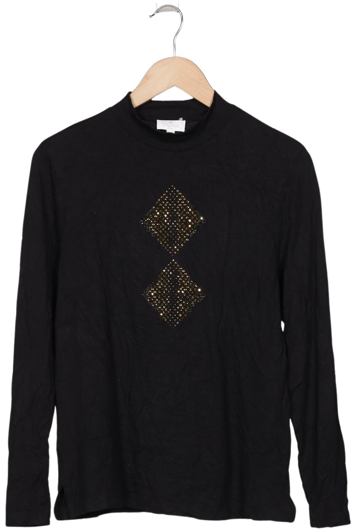 

Elegance Paris Damen Langarmshirt, schwarz, Gr. 40