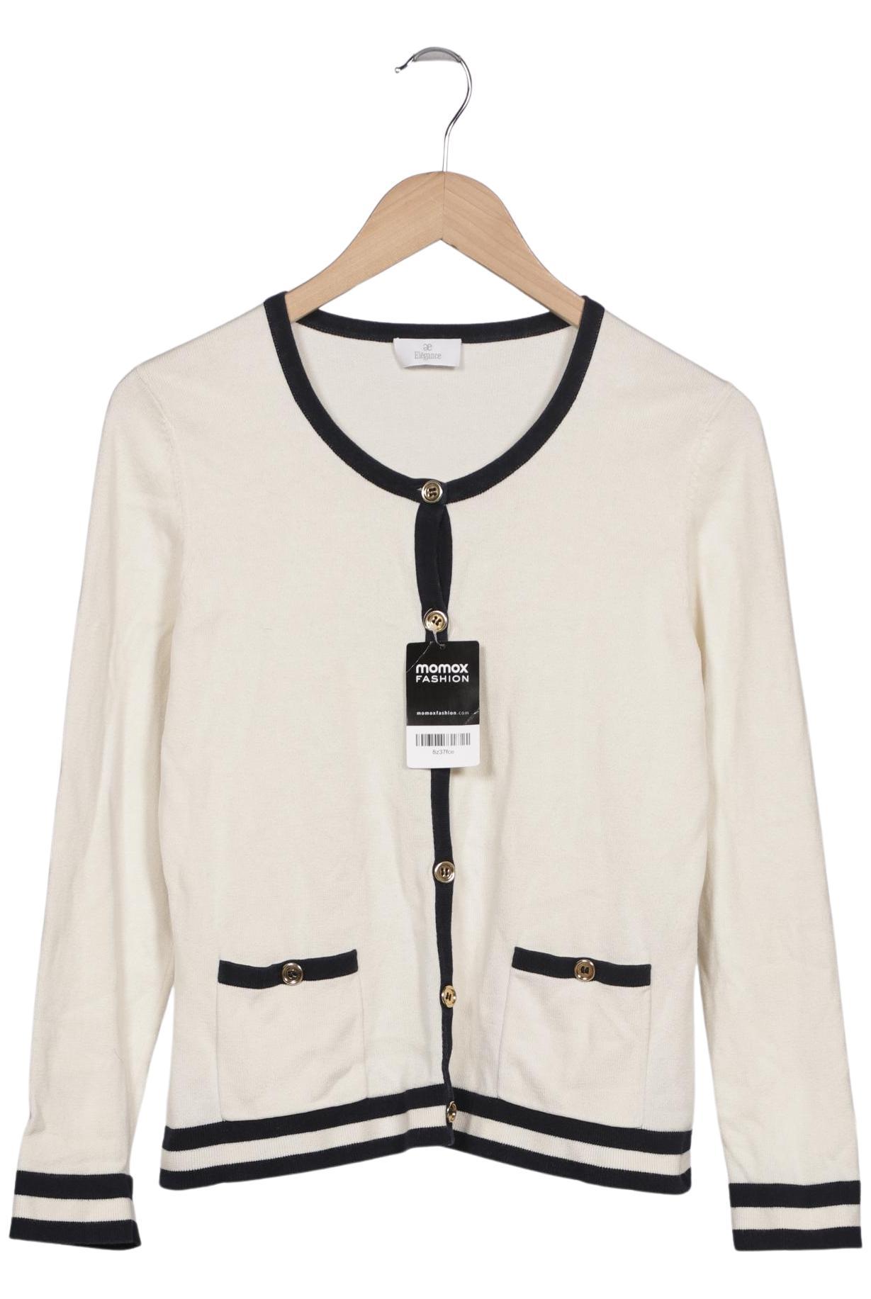 

Elegance Paris Damen Strickjacke, cremeweiß, Gr. 38