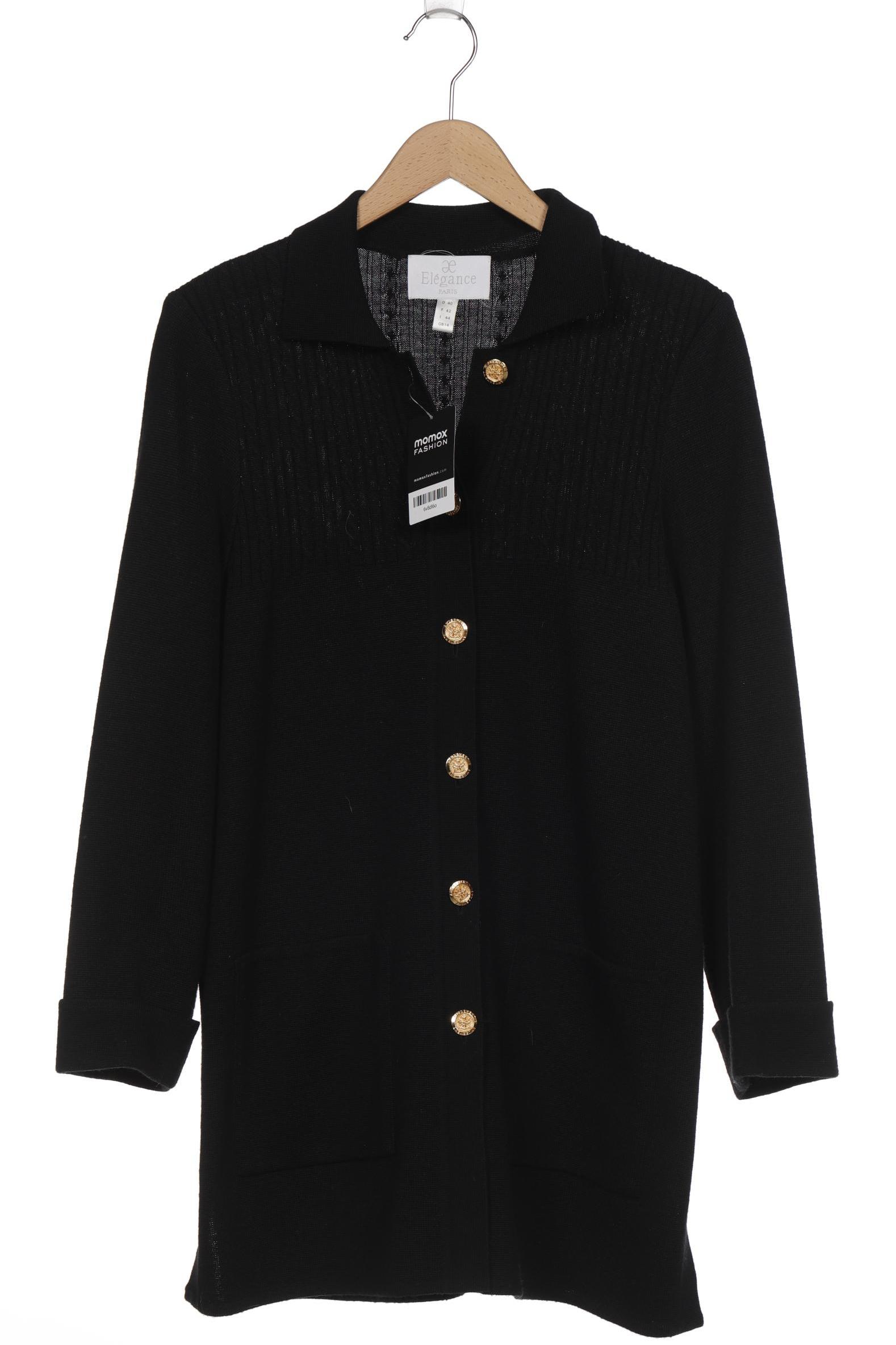 

Elegance Paris Damen Strickjacke, schwarz, Gr. 40