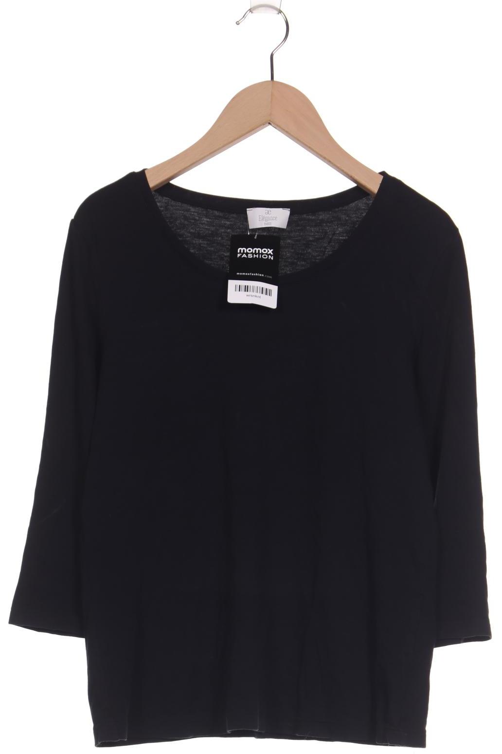 

Elegance Paris Damen Langarmshirt, schwarz, Gr. 34