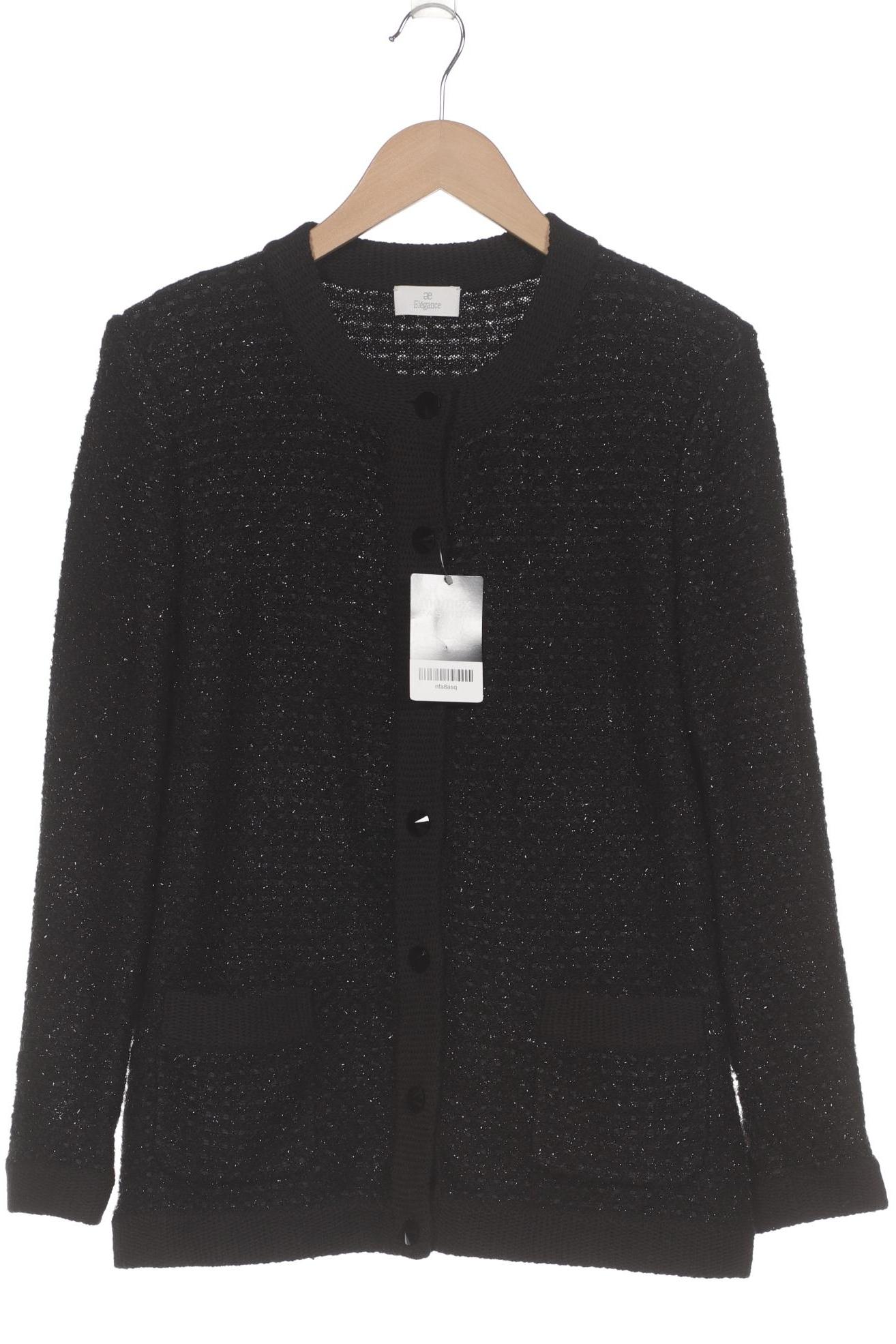 

Elegance Paris Damen Strickjacke, schwarz, Gr. 40