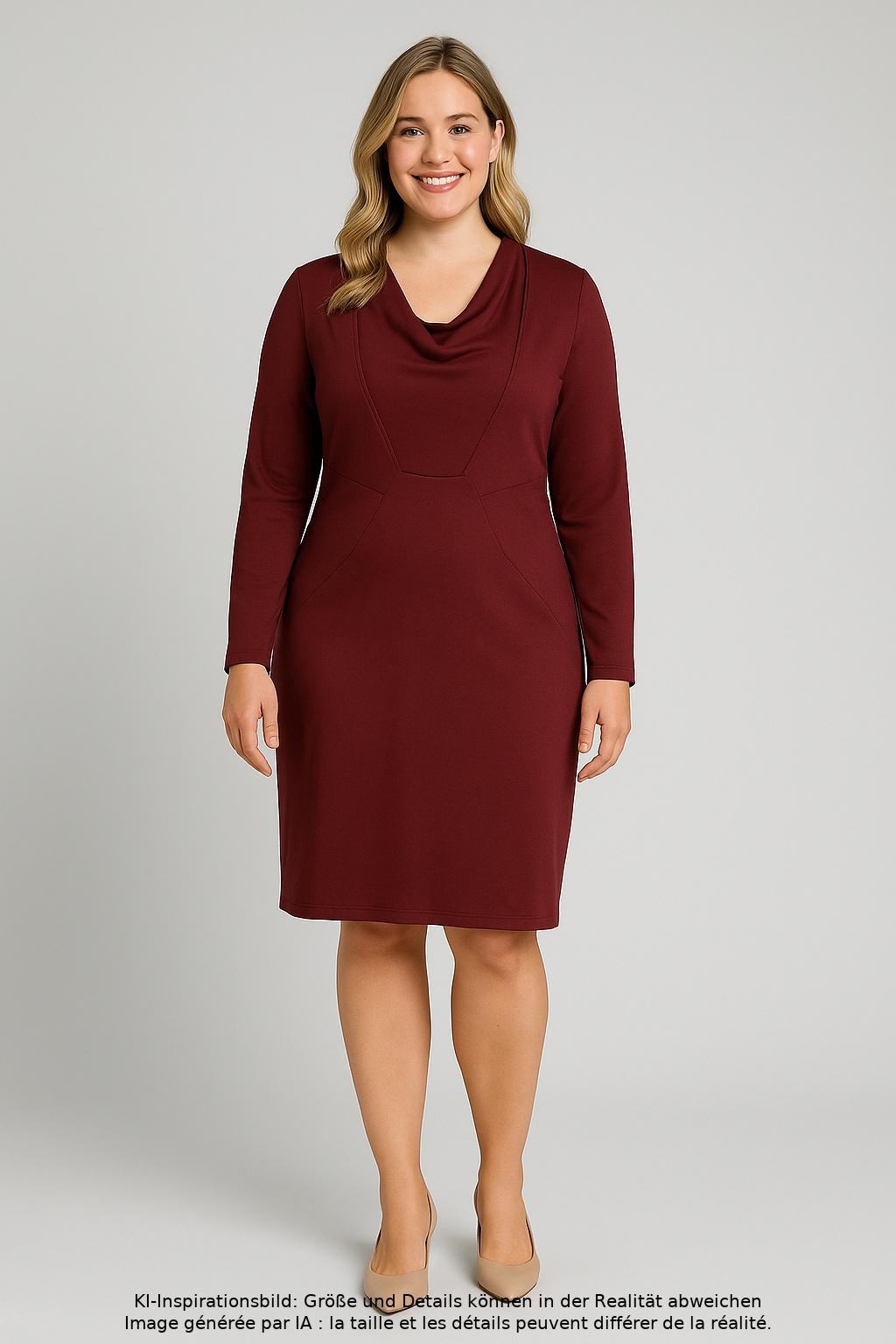 

Elegance Paris Damen Kleid, bordeaux, Gr. 44