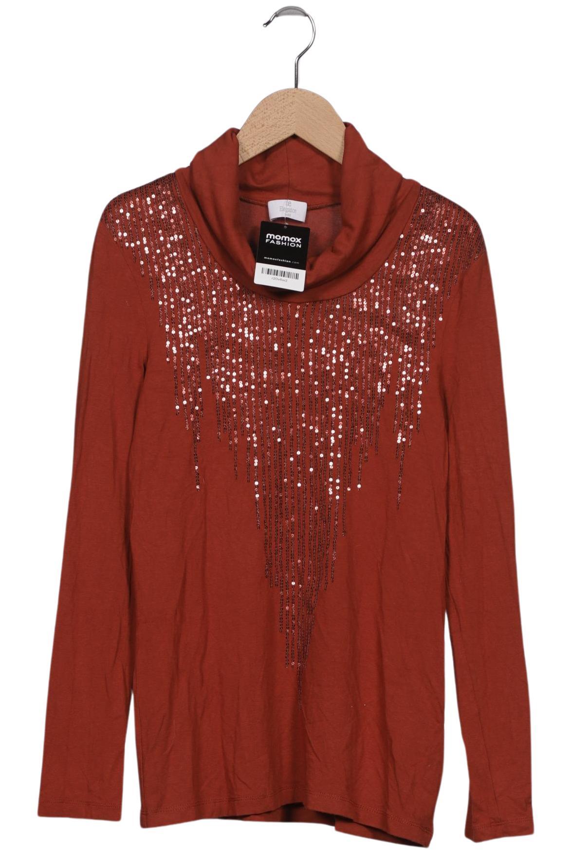 

Elegance Paris Damen Langarmshirt, braun, Gr. 38