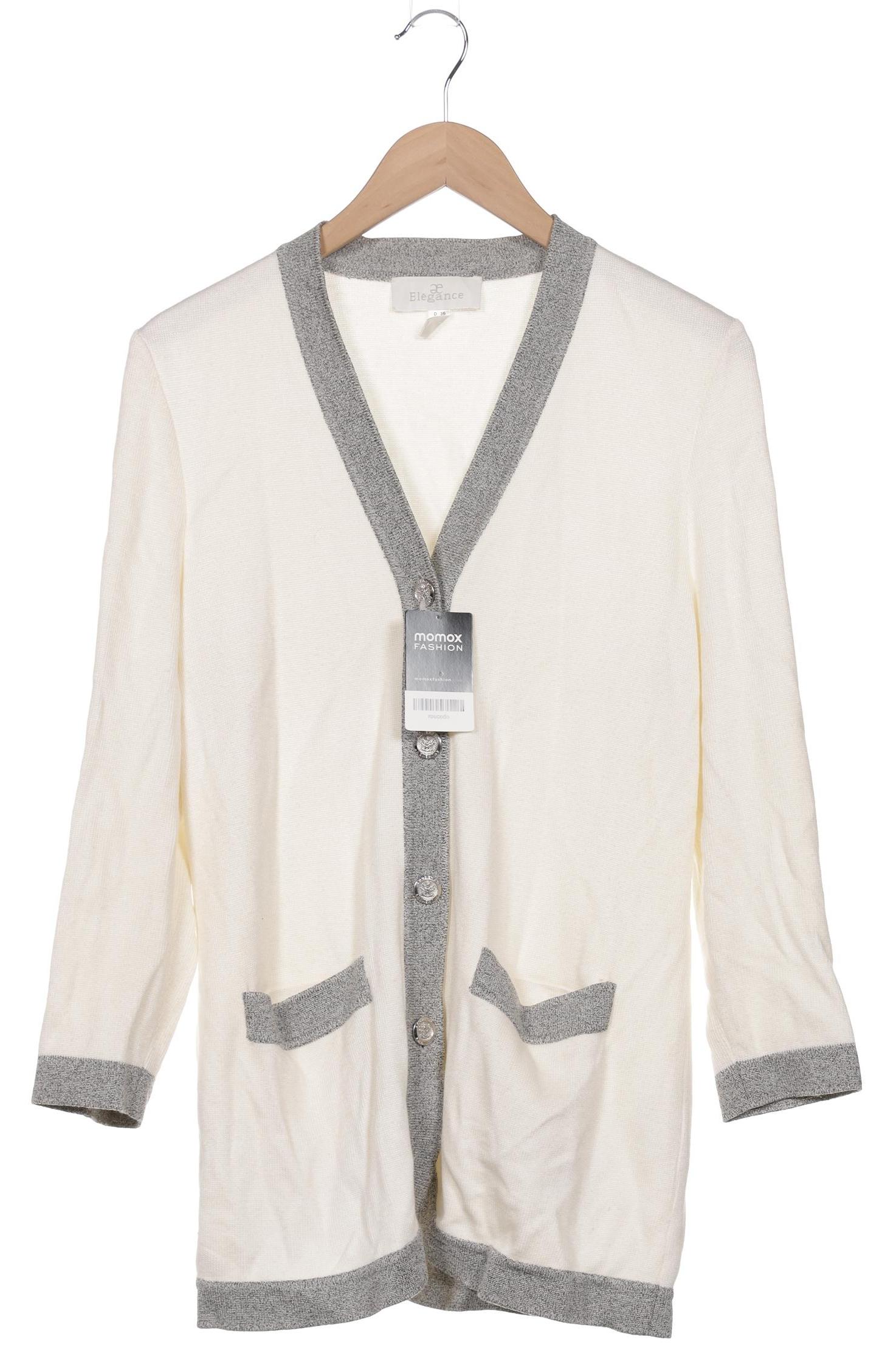 

Elegance Paris Damen Strickjacke, cremeweiß, Gr. 36