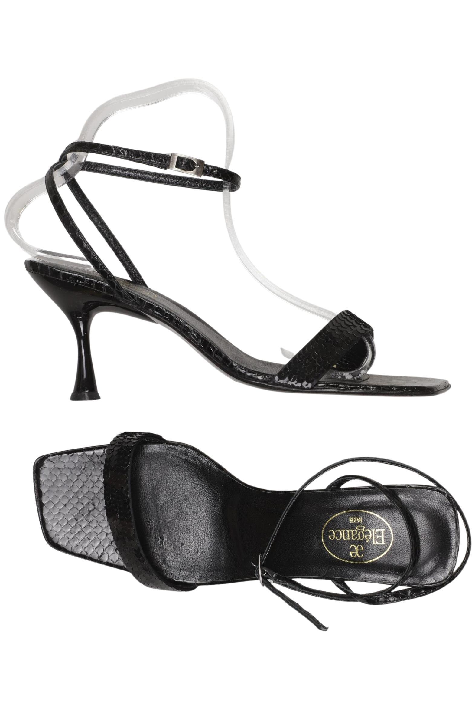 

Elegance Paris Damen Sandale, schwarz, Gr. 39