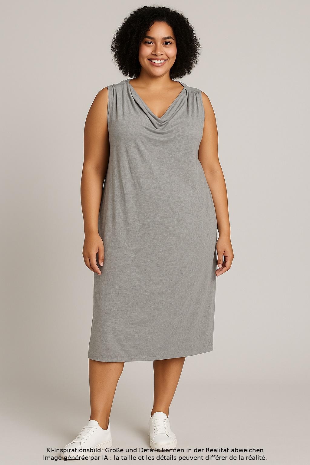 

Elegance Paris Damen Kleid, grau, Gr. 46