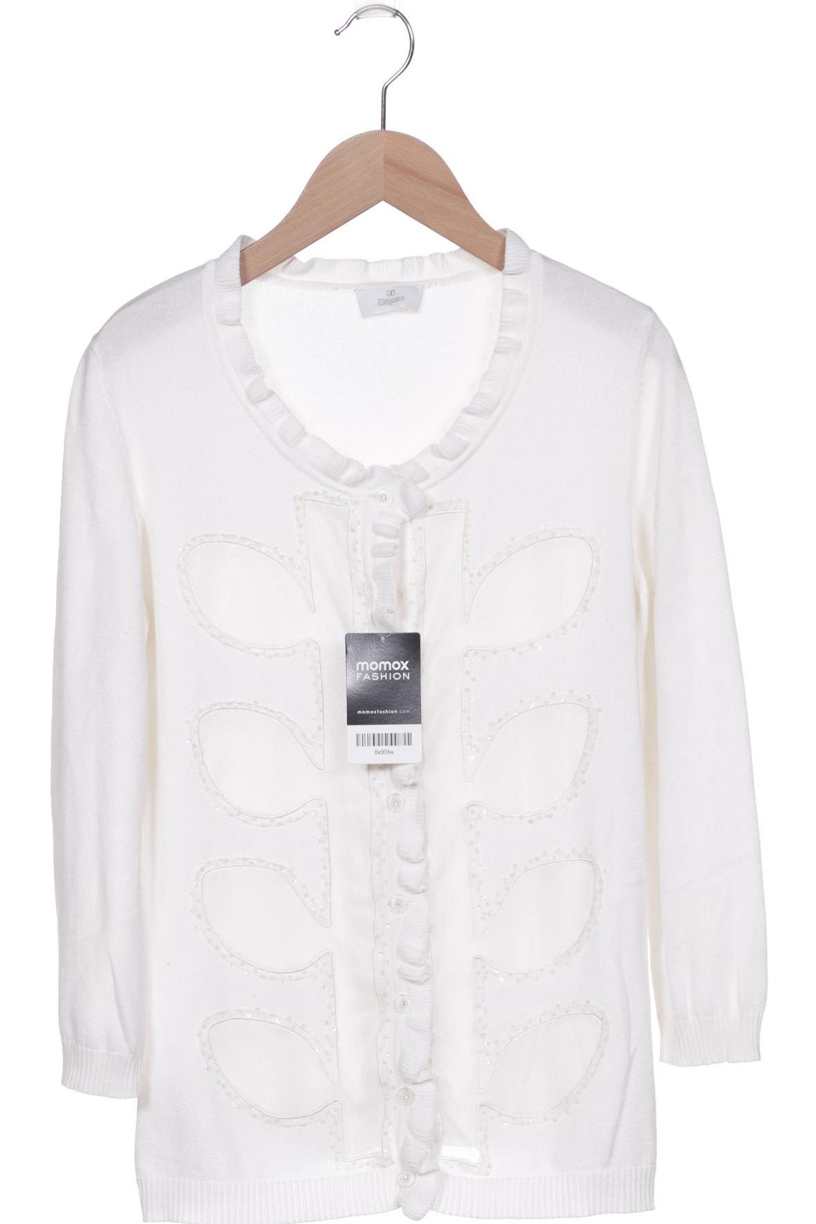 

Elegance Paris Damen Strickjacke, cremeweiß, Gr. 34