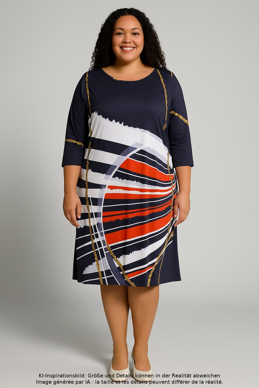 

Elegance Paris Damen Kleid, mehrfarbig, Gr. 48