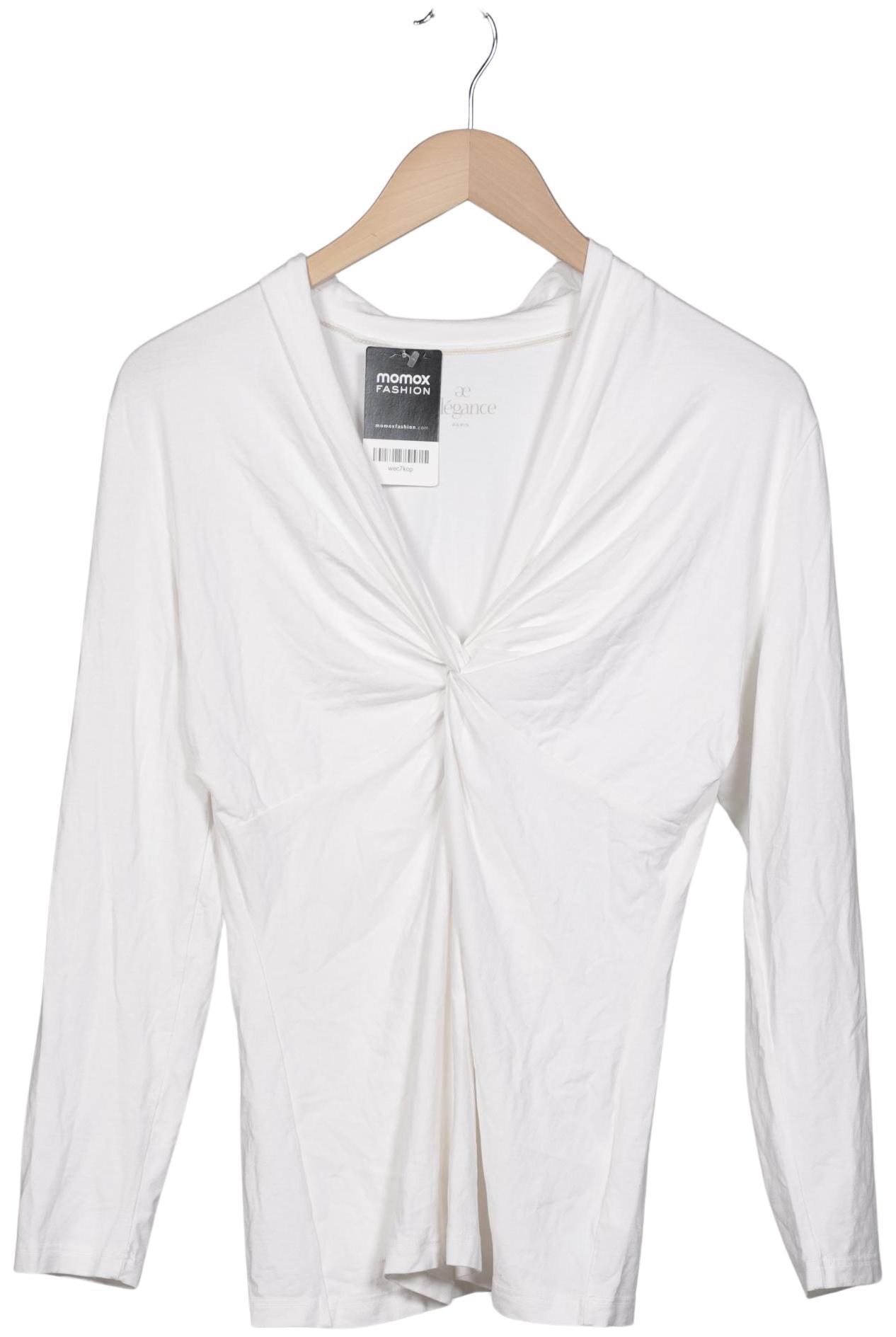 

Elegance Paris Damen Langarmshirt, weiß, Gr. 42