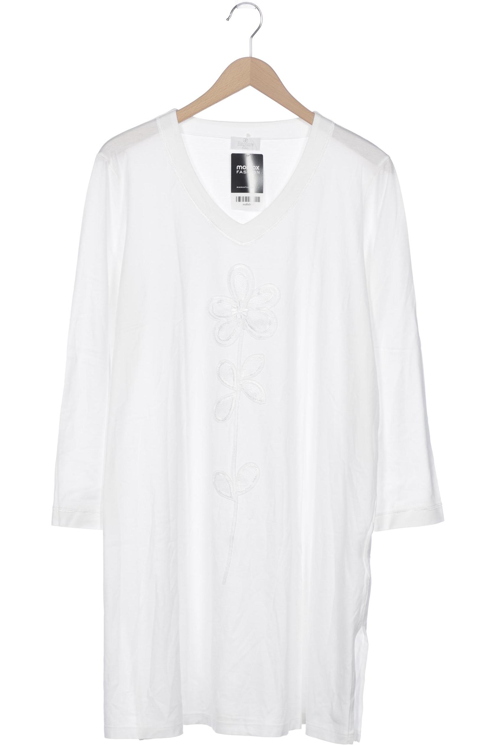 

Elegance Paris Damen Langarmshirt, weiß, Gr. 48