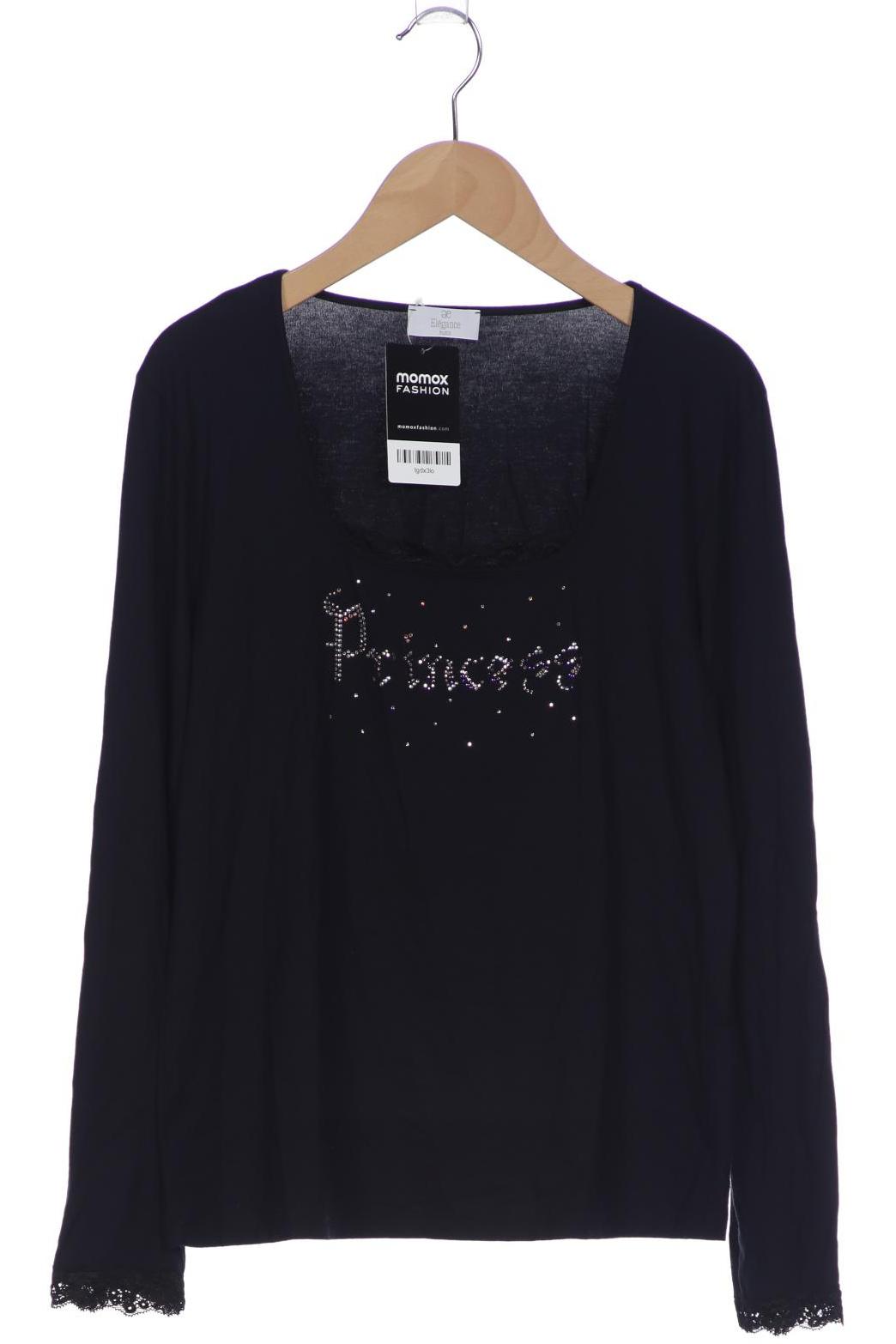 

Elegance Paris Damen Langarmshirt, schwarz, Gr. 40