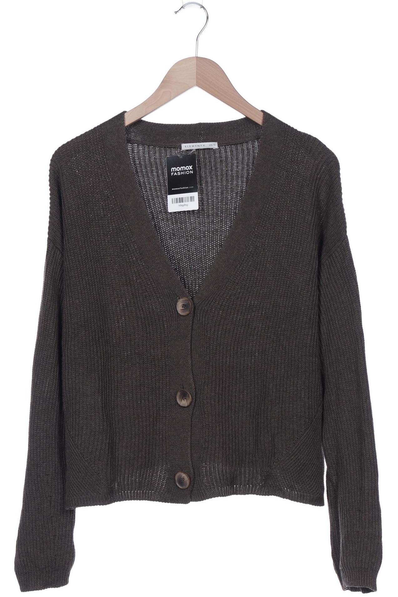 

Elementy Damen Strickjacke, braun, Gr. 34