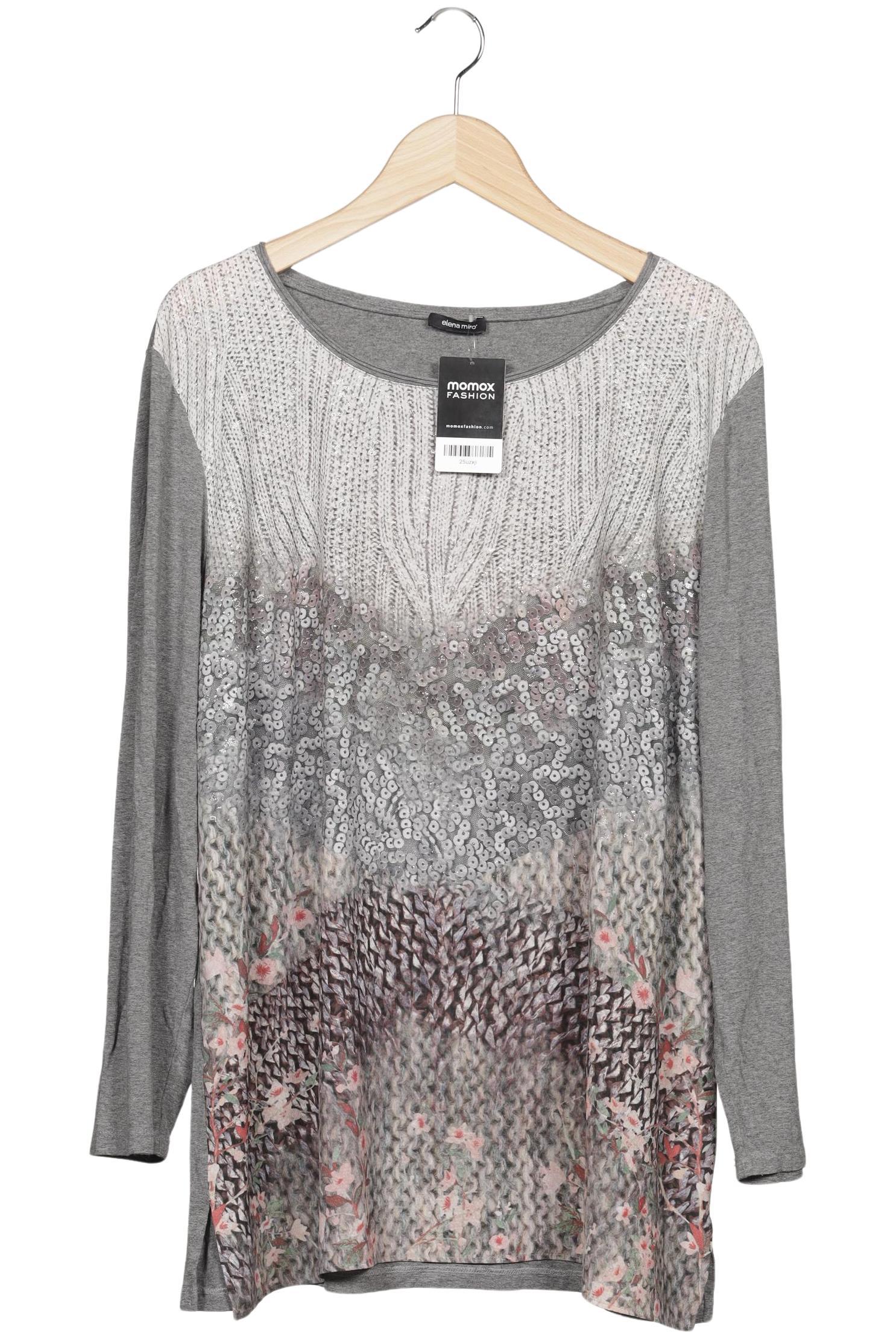 

Elena Miro Damen Langarmshirt, grau, Gr. 46