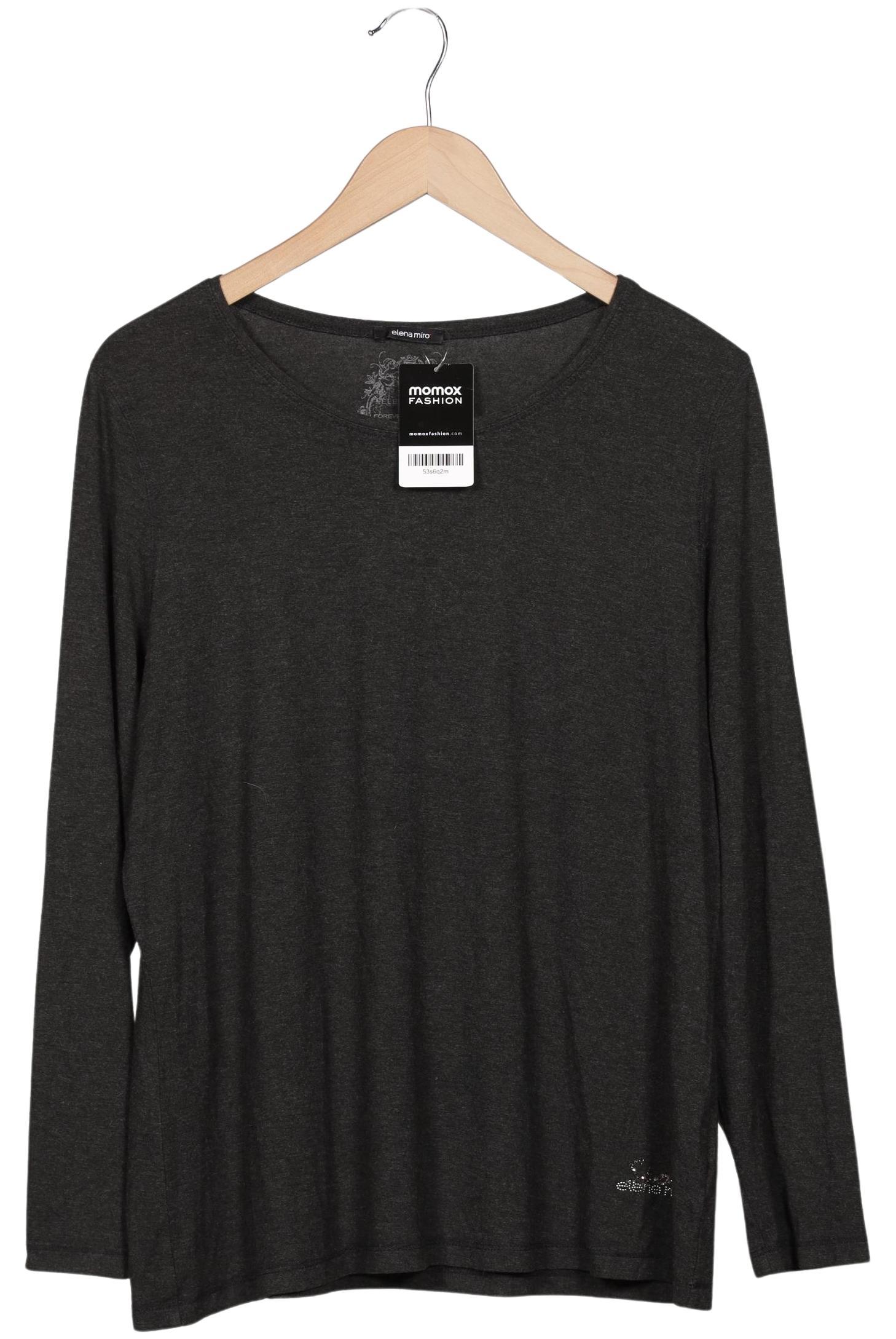 

Elena Miro Damen Langarmshirt, grau, Gr. 48