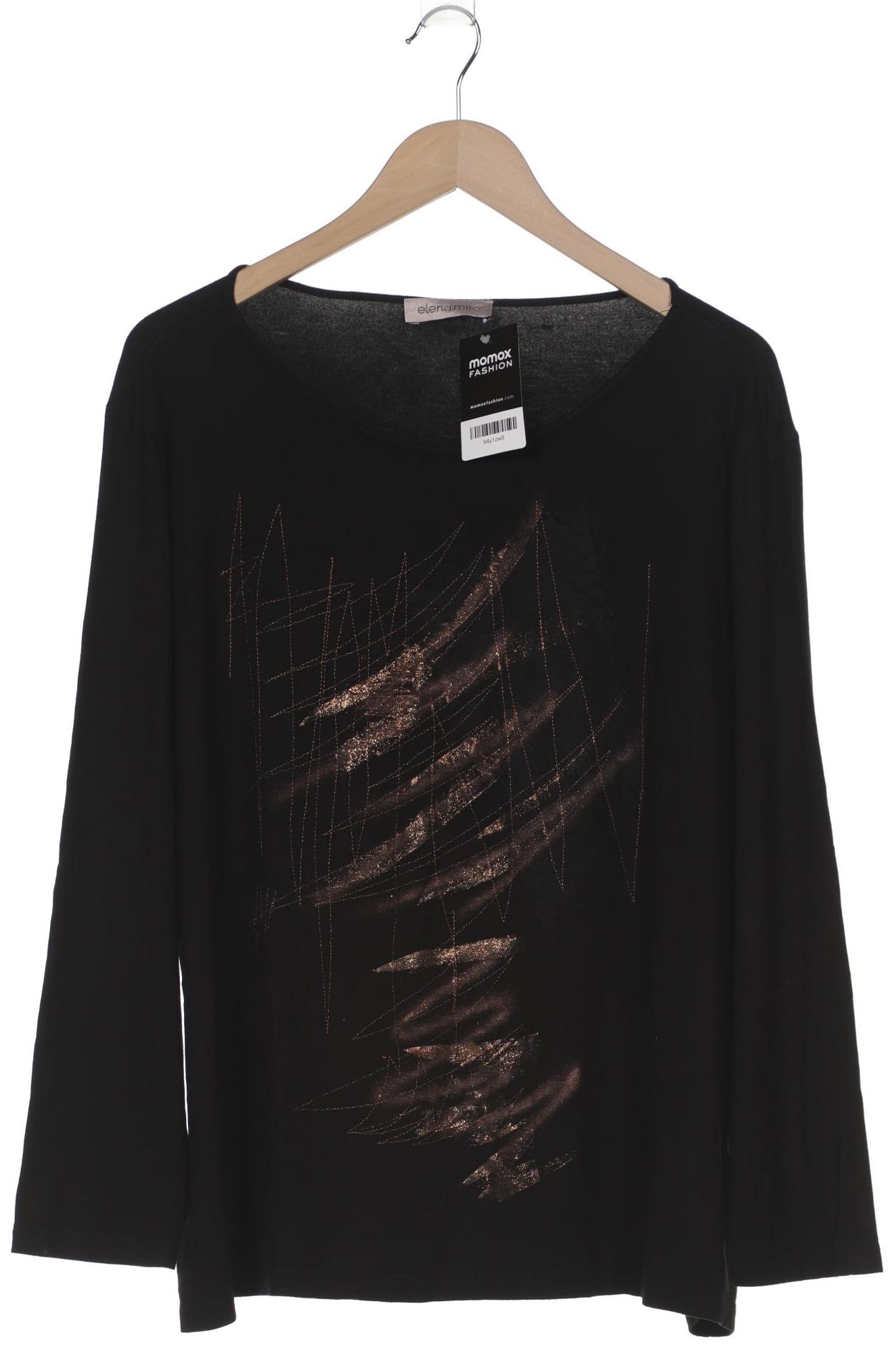 

Elena Miro Damen Langarmshirt, schwarz, Gr. 44