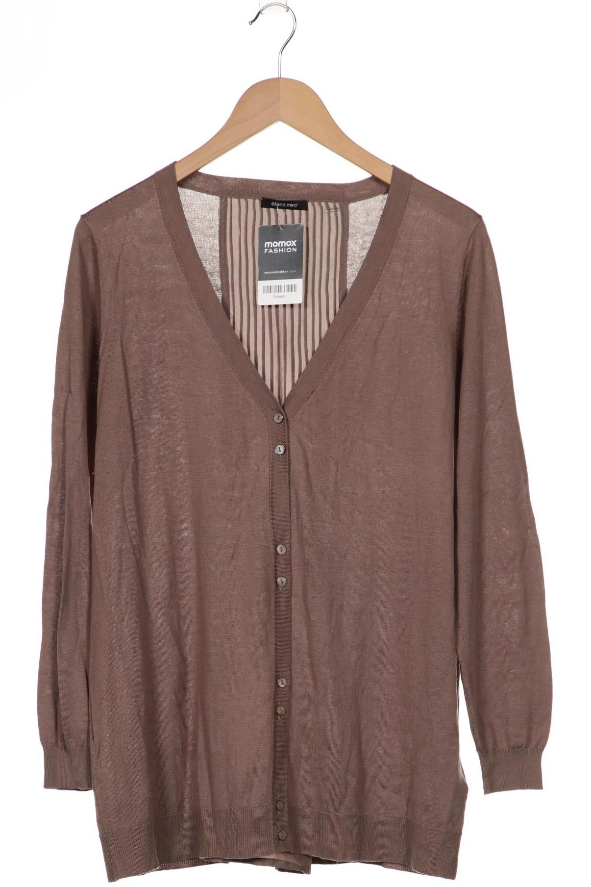 

Elena Miro Damen Strickjacke, braun, Gr. 36