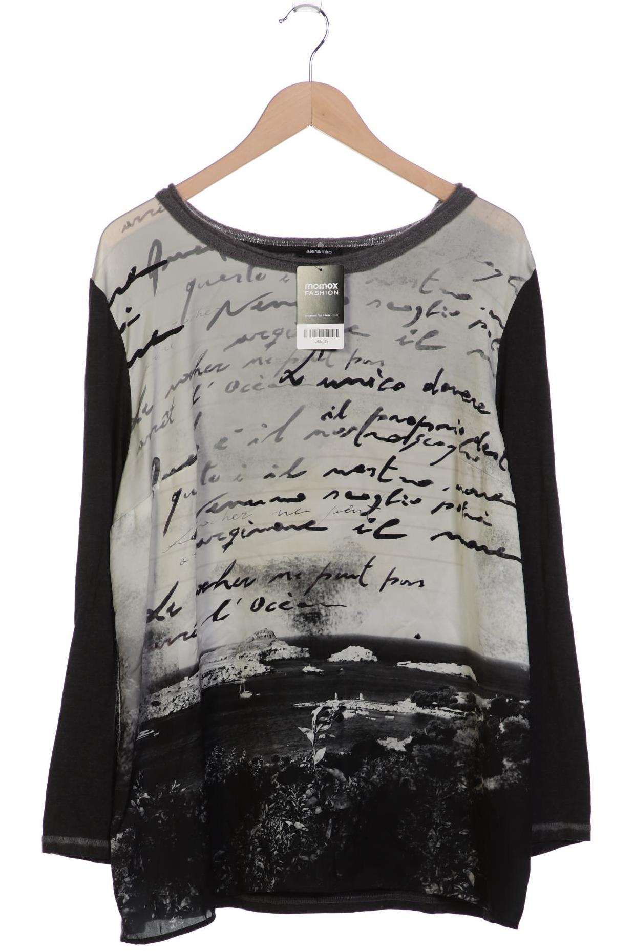 

Elena Miro Damen Langarmshirt, grau, Gr. 44