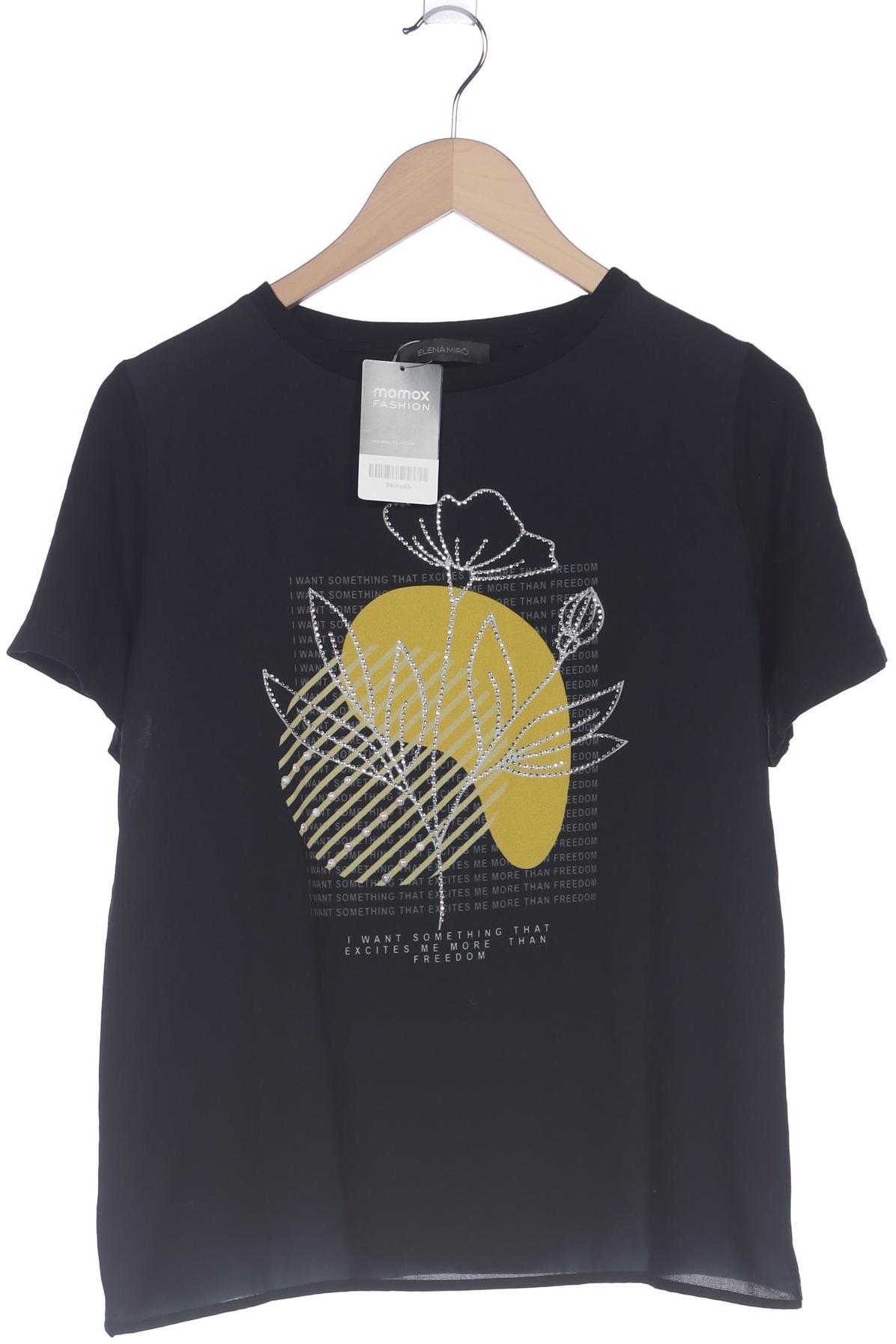 

Elena Miro Damen T-Shirt, schwarz, Gr. 42