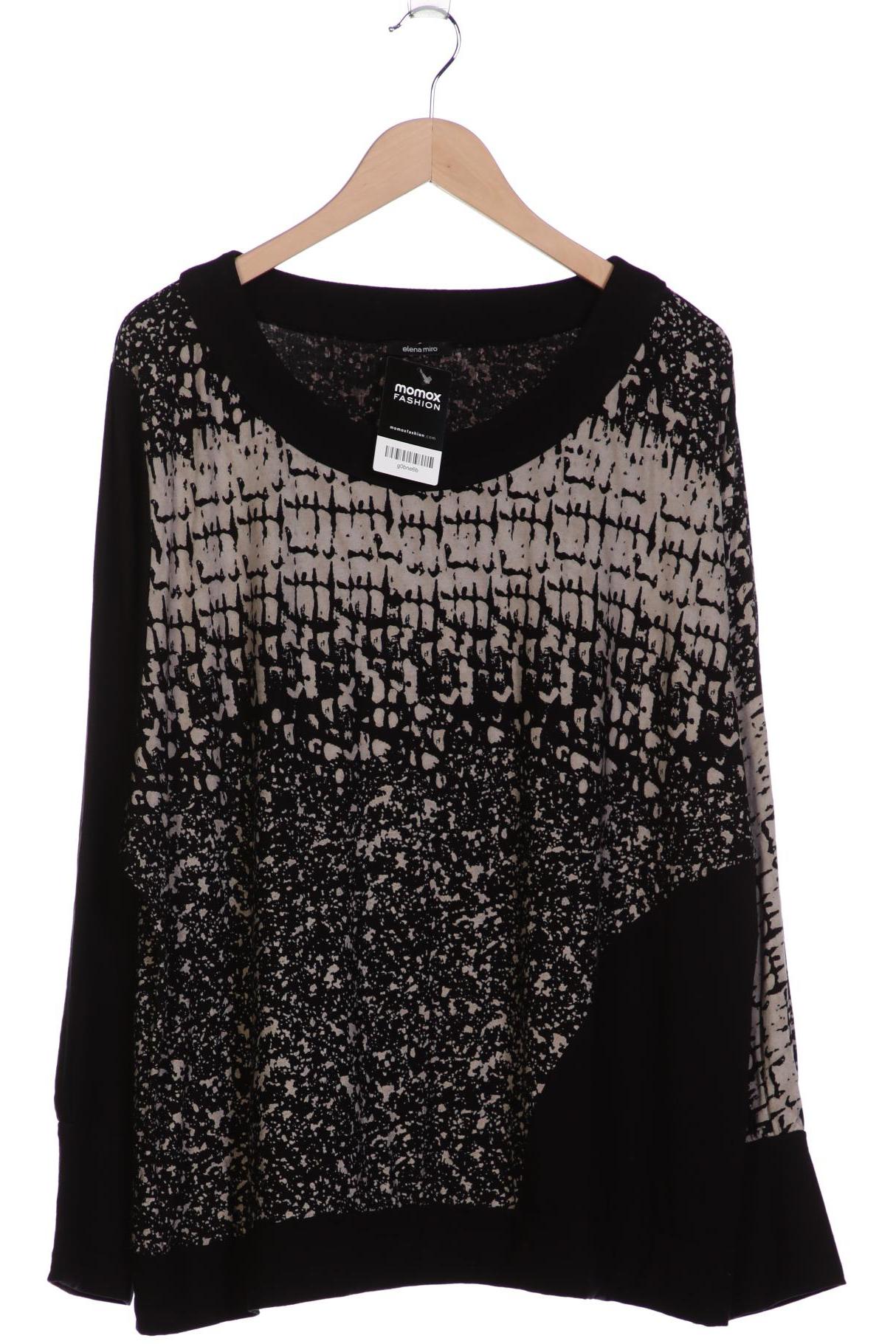 

Elena Miro Damen Langarmshirt, schwarz, Gr. 52