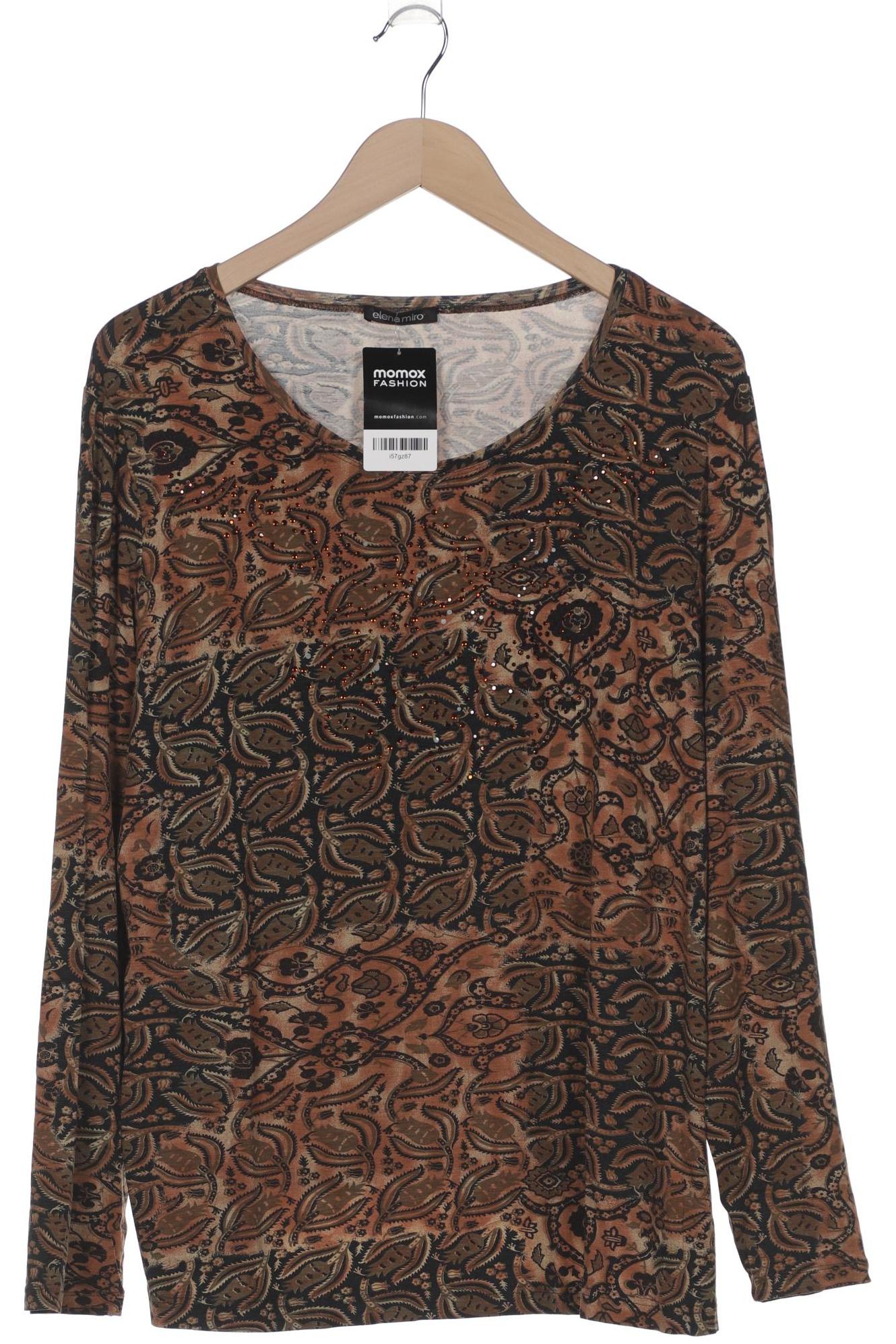 

Elena Miro Damen Langarmshirt, braun, Gr. 52