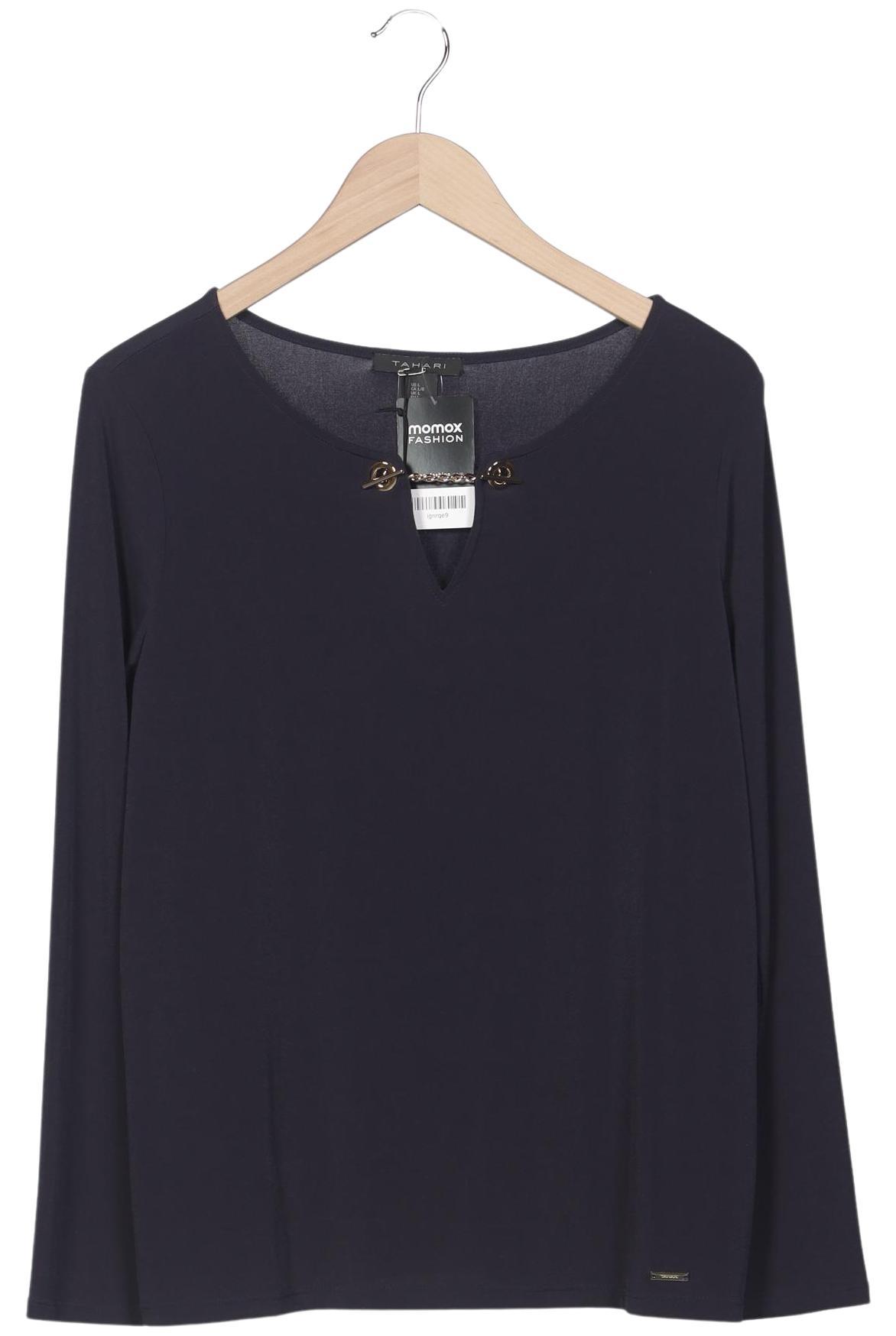 

Elie Tahari Damen Langarmshirt, marineblau, Gr. 42