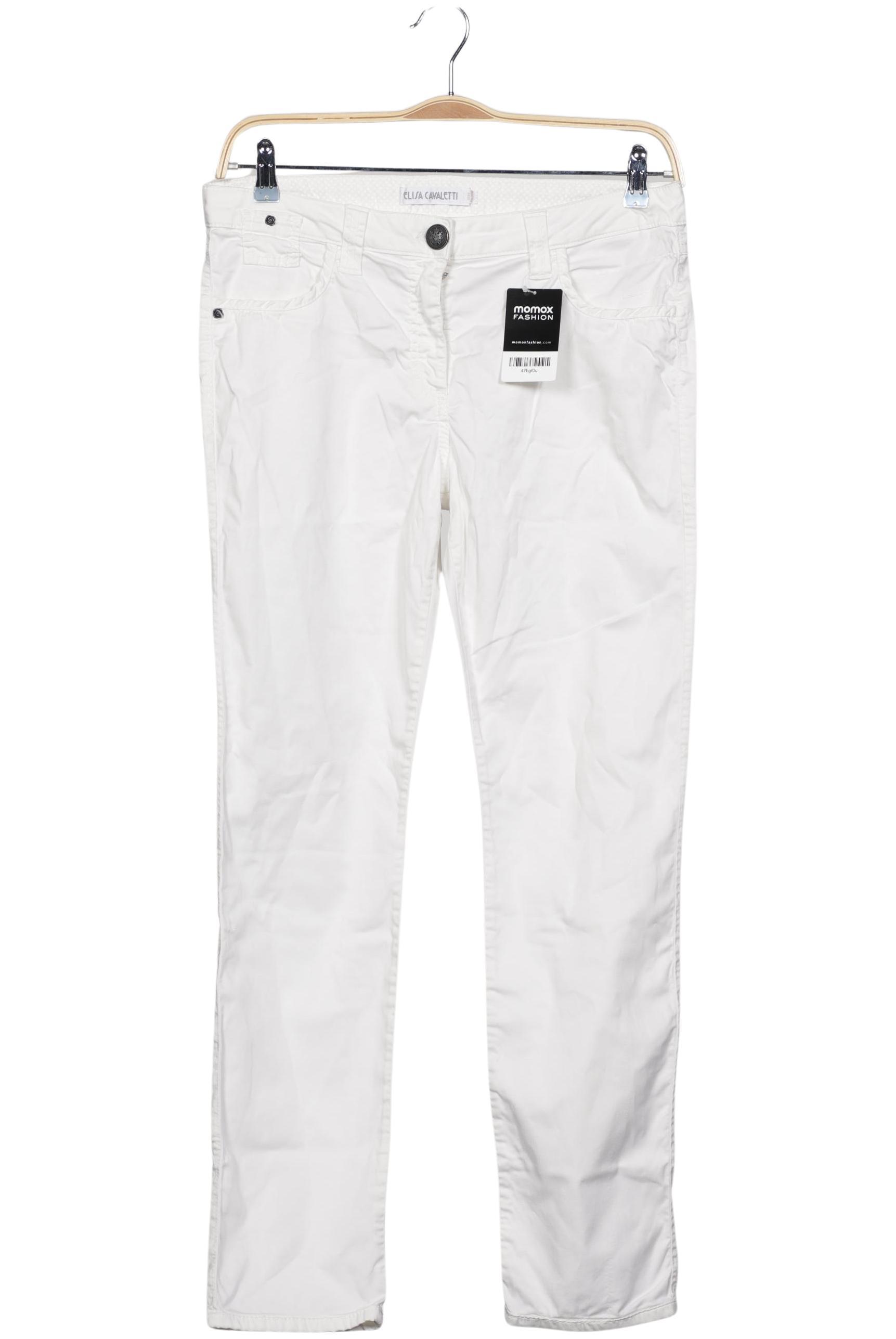 

Elisa Cavaletti Damen Stoffhose, weiß, Gr. 30