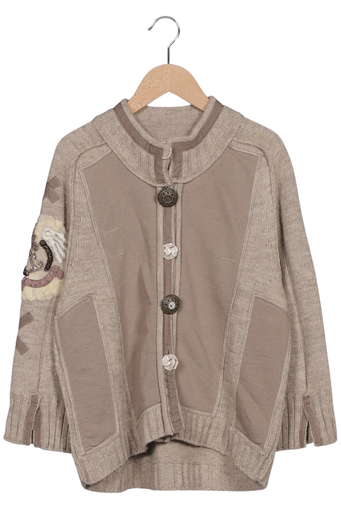 

Elisa Cavaletti Damen Strickjacke, beige, Gr. 42