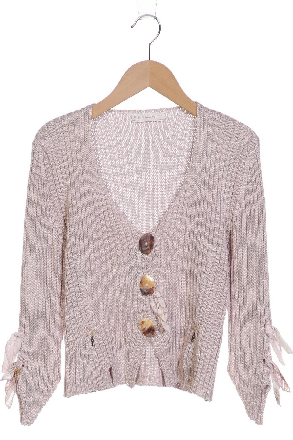

Elisa Cavaletti Damen Strickjacke, beige, Gr. 38