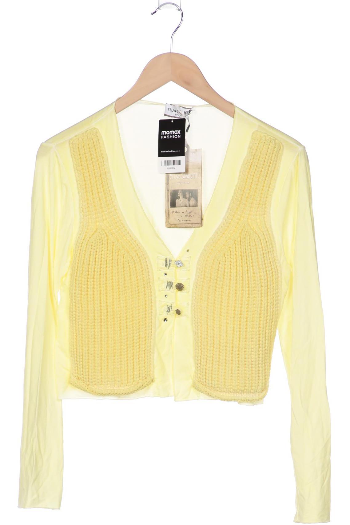 

Elisa Cavaletti Damen Strickjacke, gelb, Gr. 38