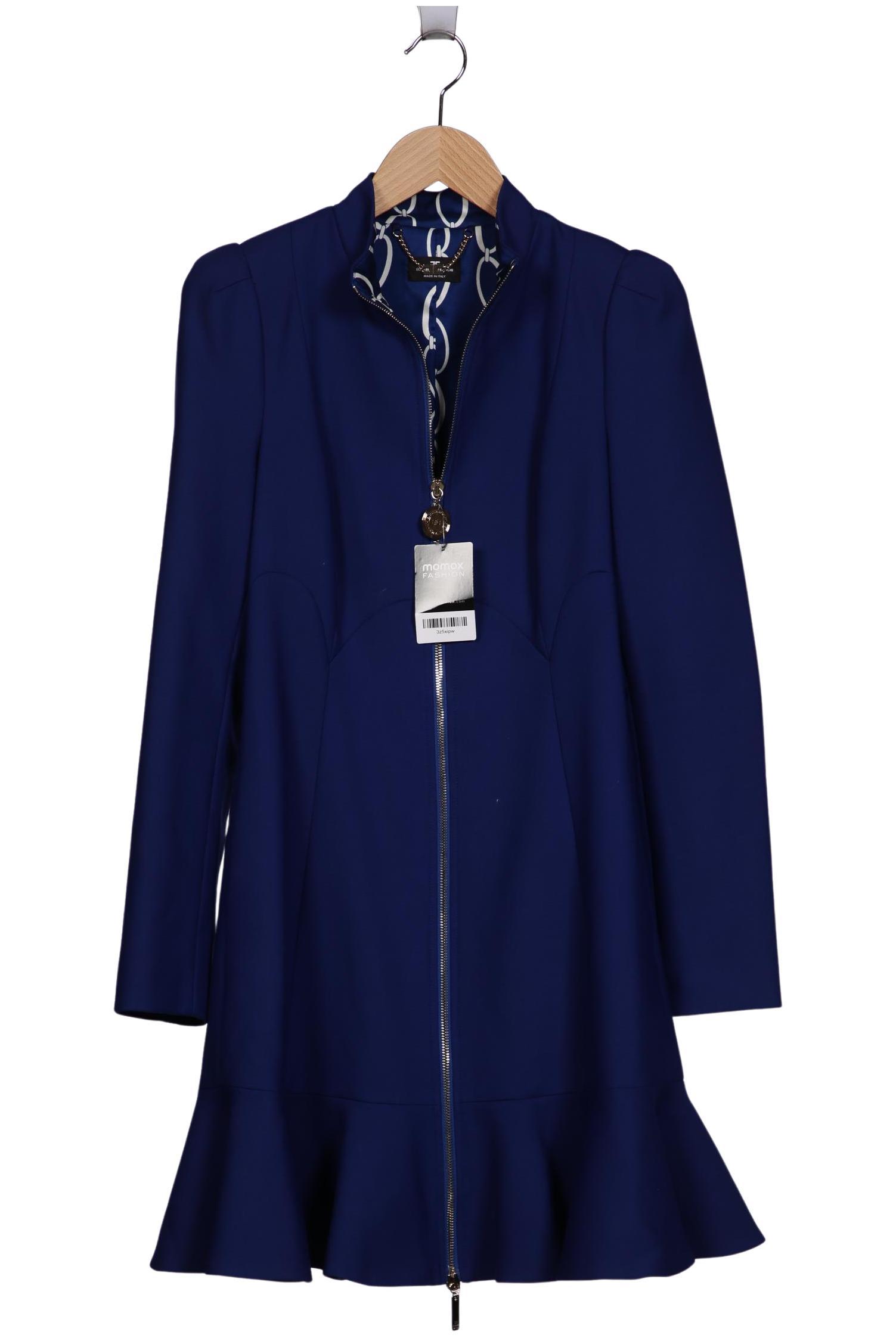 

Elisabetta Franchi Damen Mantel, marineblau, Gr. 42