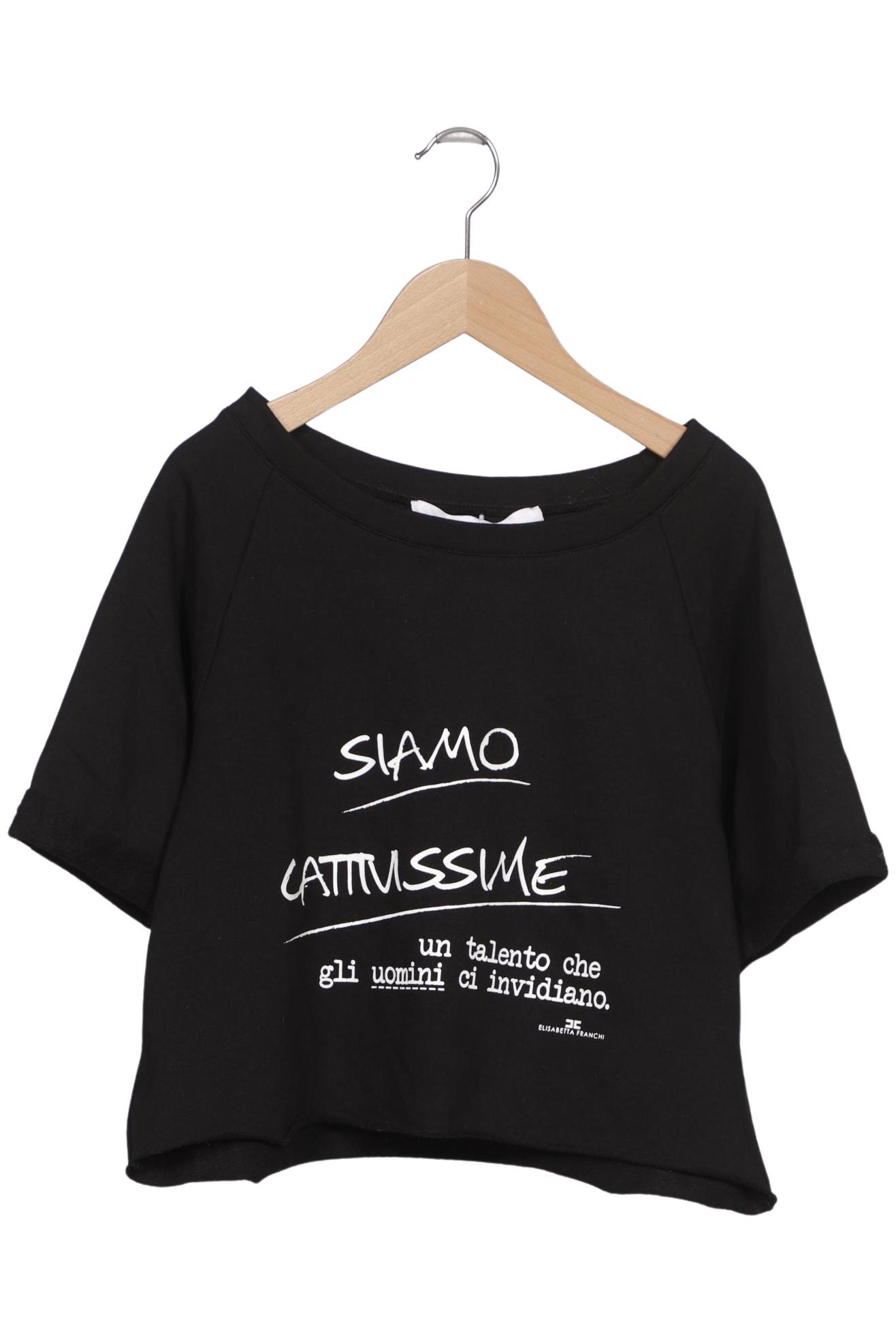 

Elisabetta Franchi Damen Sweatshirt, schwarz, Gr. 44