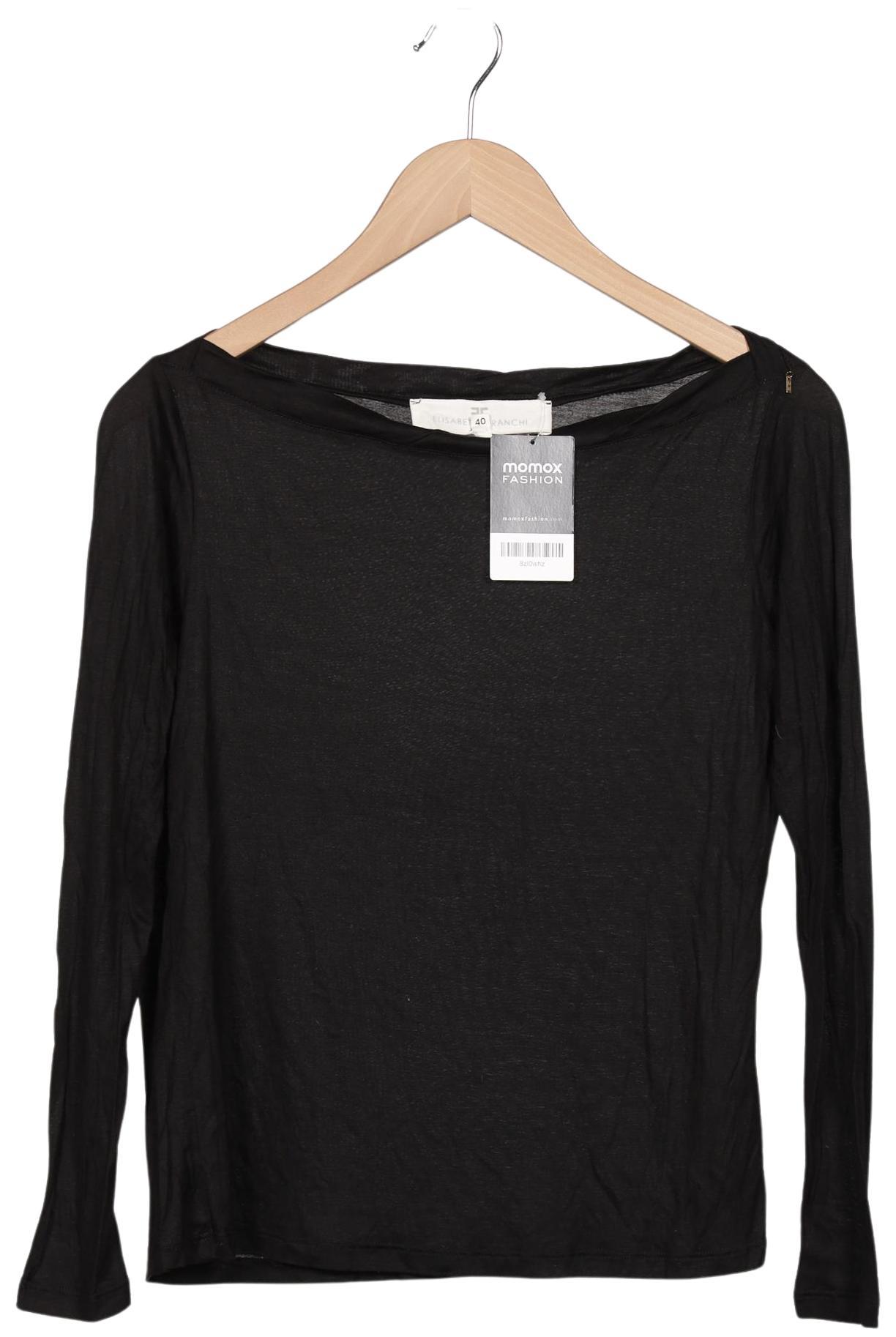

Elisabetta Franchi Damen Langarmshirt, schwarz, Gr. 40