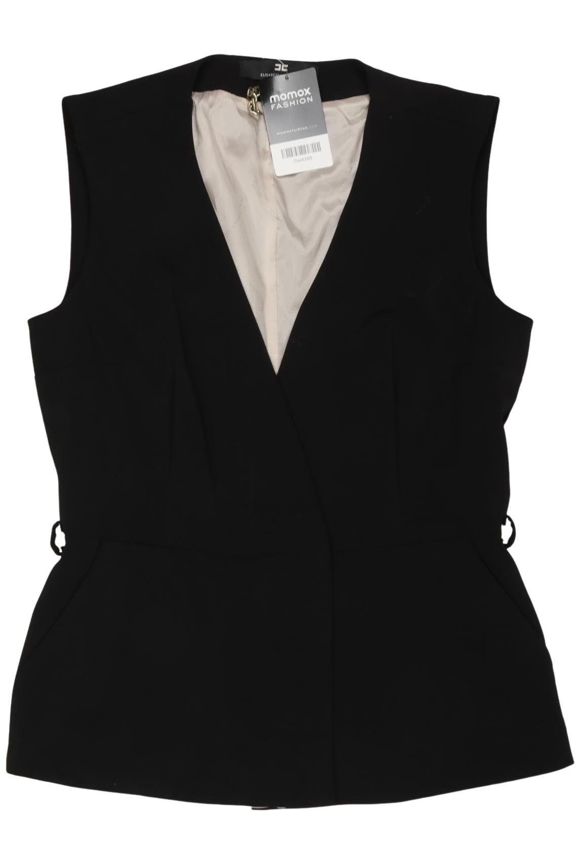 

Elisabetta Franchi Damen Weste, schwarz, Gr. 46