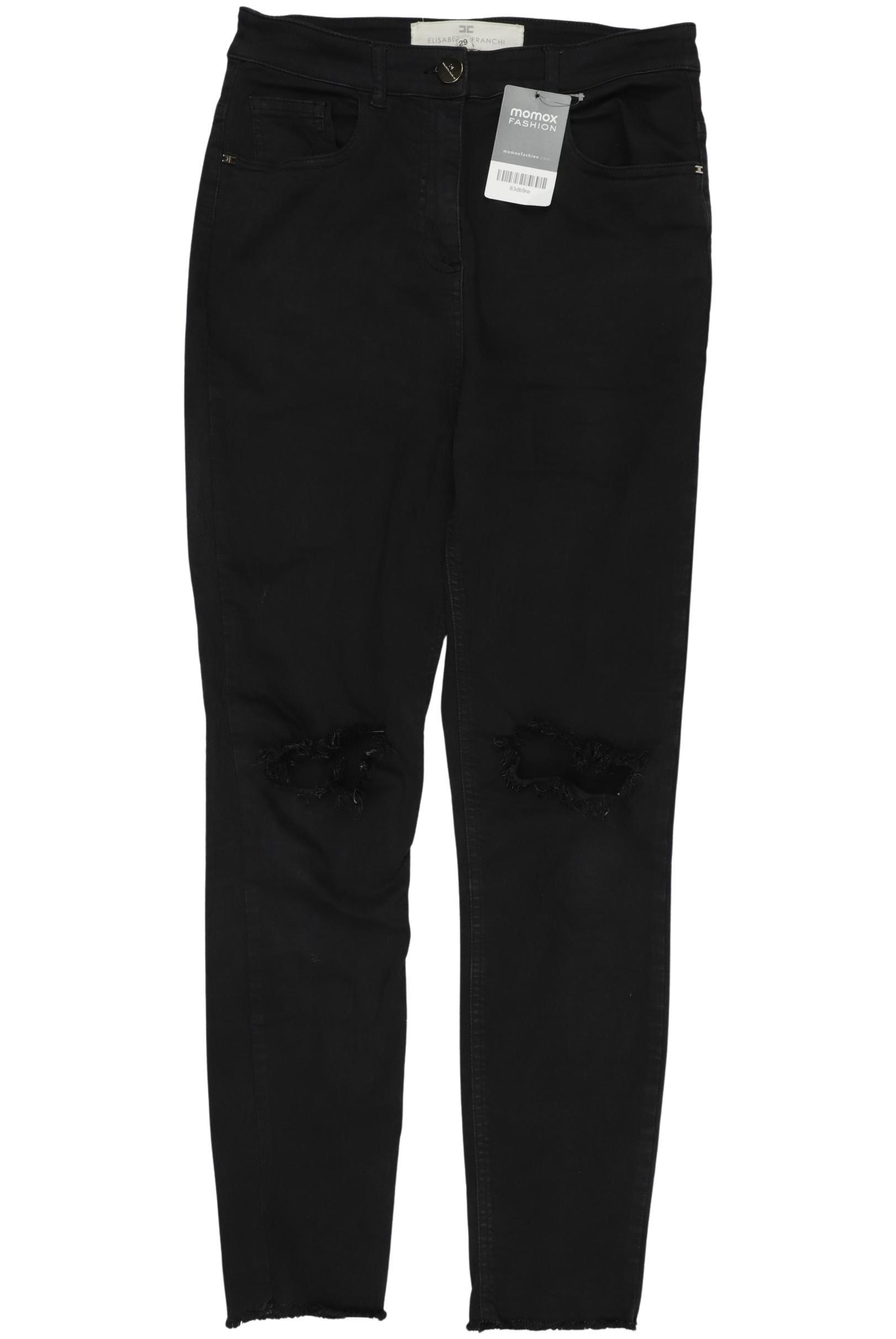 

Elisabetta Franchi Damen Jeans, schwarz, Gr. 29
