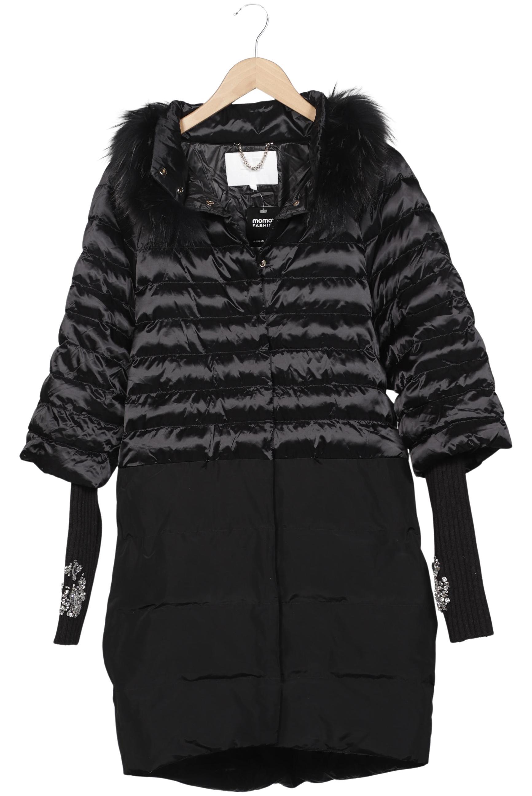 

Elisabetta Franchi Damen Mantel, schwarz, Gr. 42